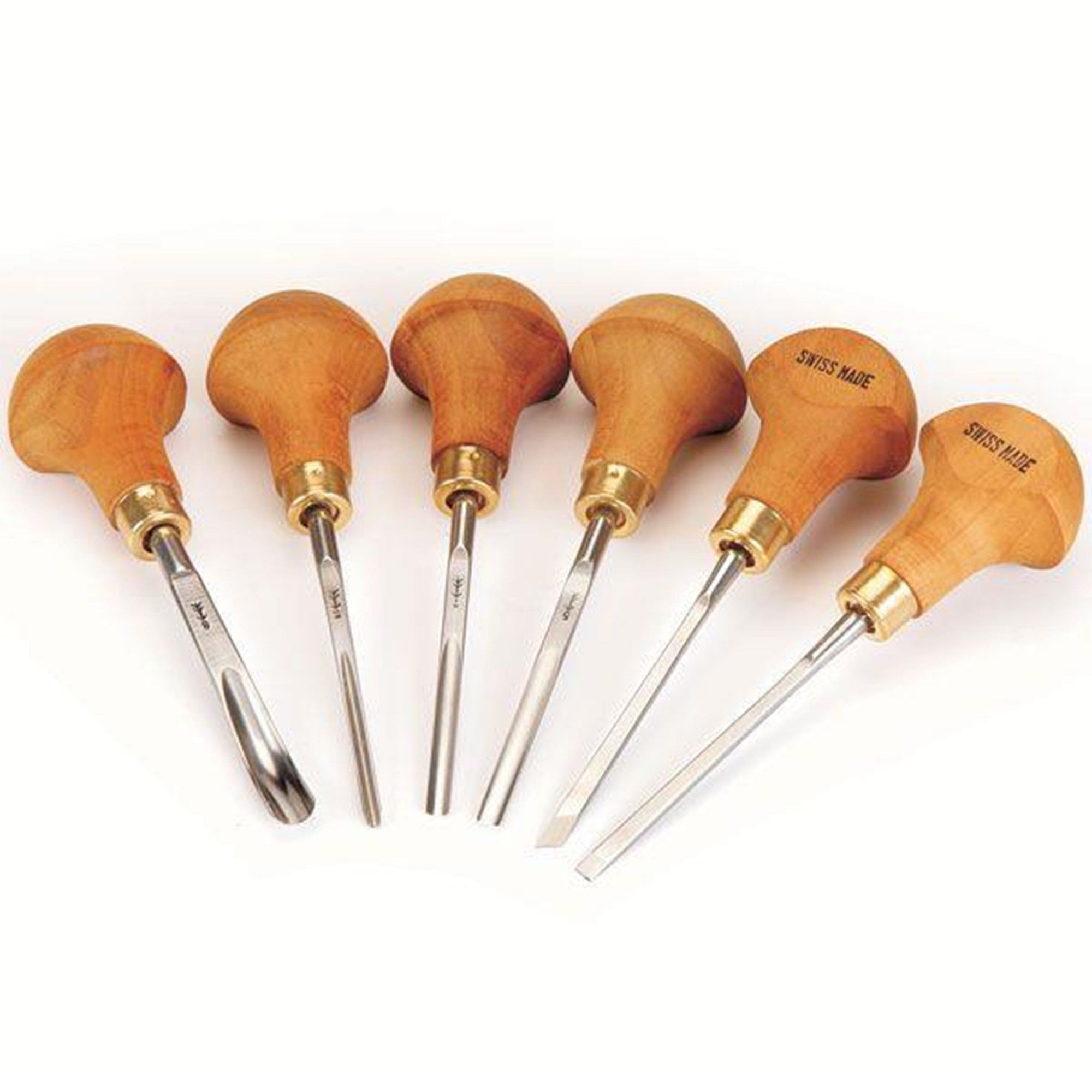 Carving Tool Palm Handled Set D 6 piece alt 0