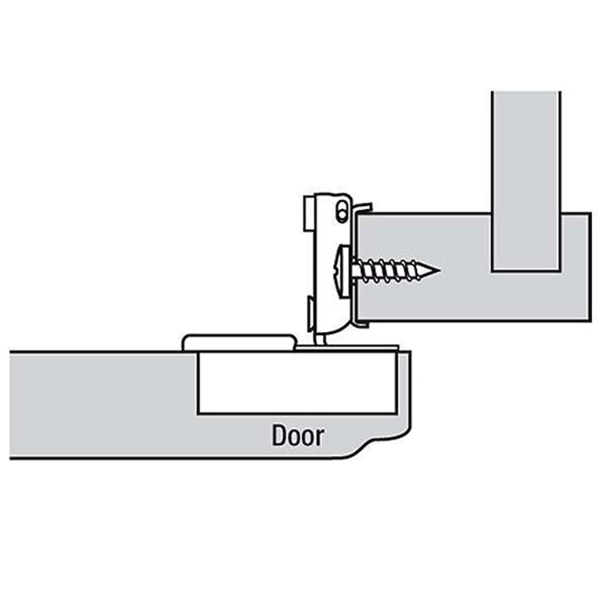 Compact Face Frame Hinge - 3/4" Overlay - 1 Pair