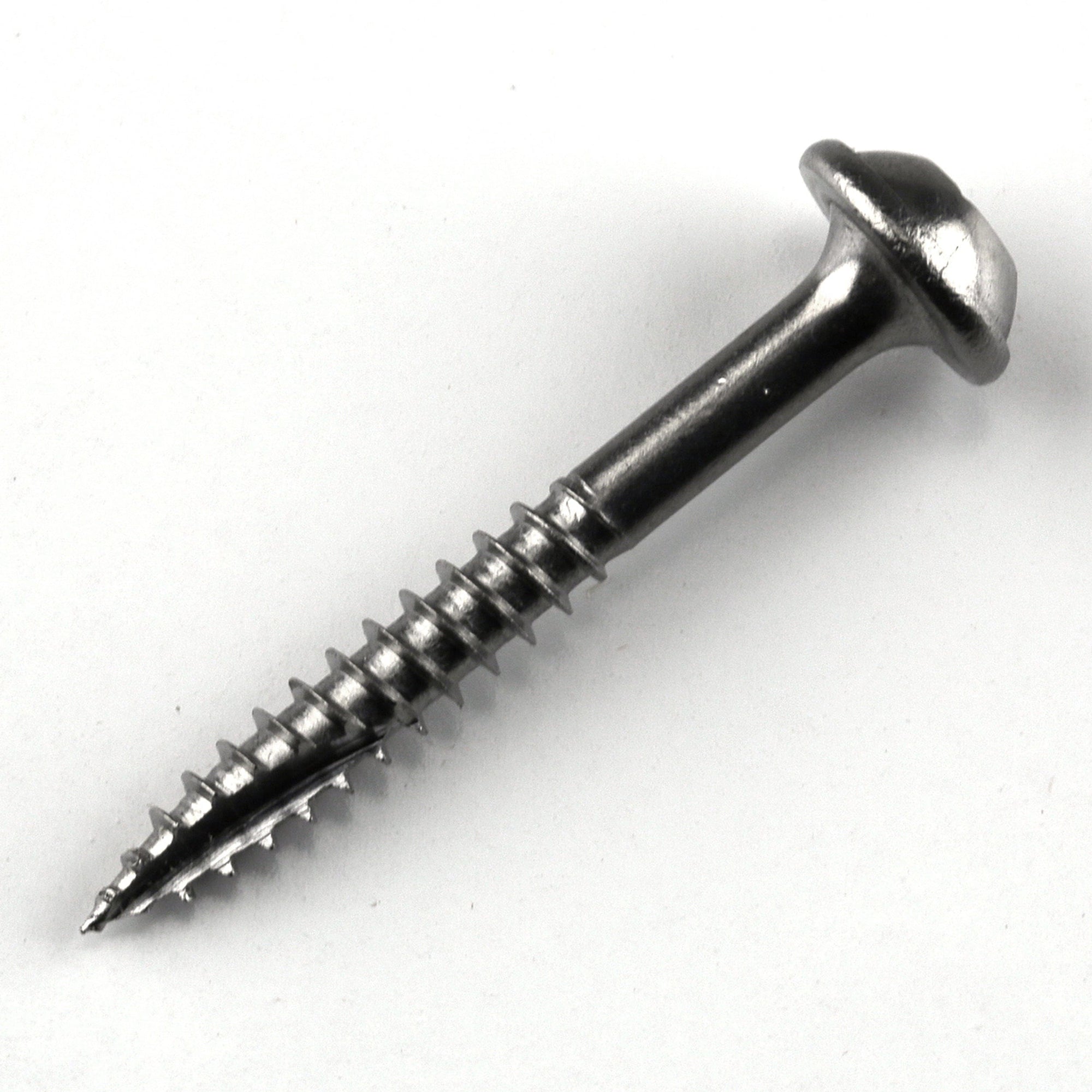 Pocket Hole Screw - #7 x 1-1/4" Fine - Stainless - 100 Piece alt 0
