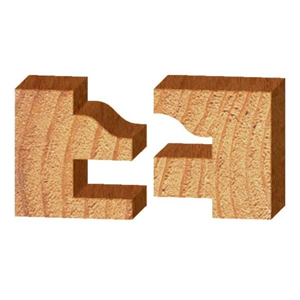 Ogee Stile and Rail Door Router Bit Set - 1/2" SH - 1-5/8" OD x 7/8" CL - 2 Piece alt 0