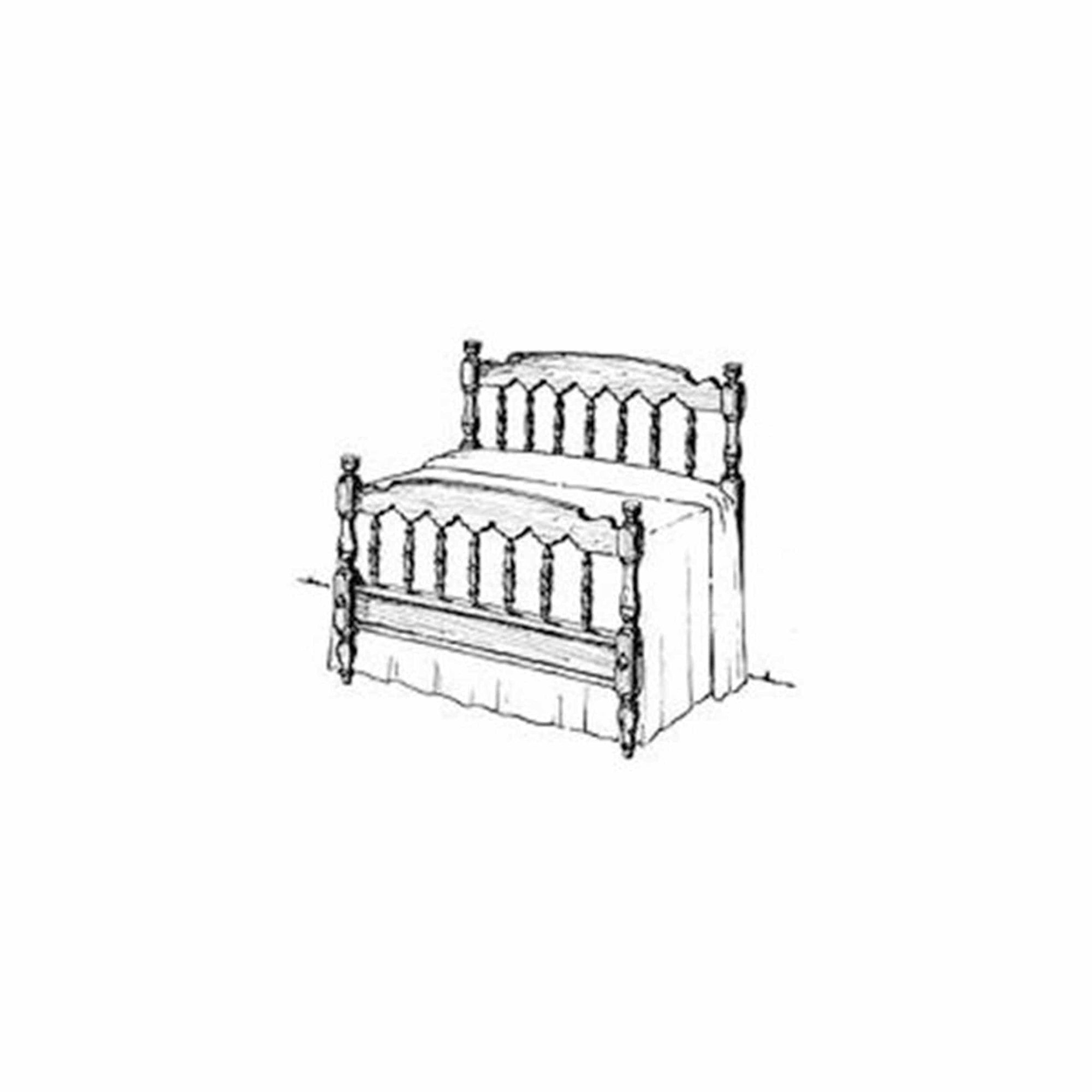Woodworking Project Paper Plan to Build Colonial Bed alt 0