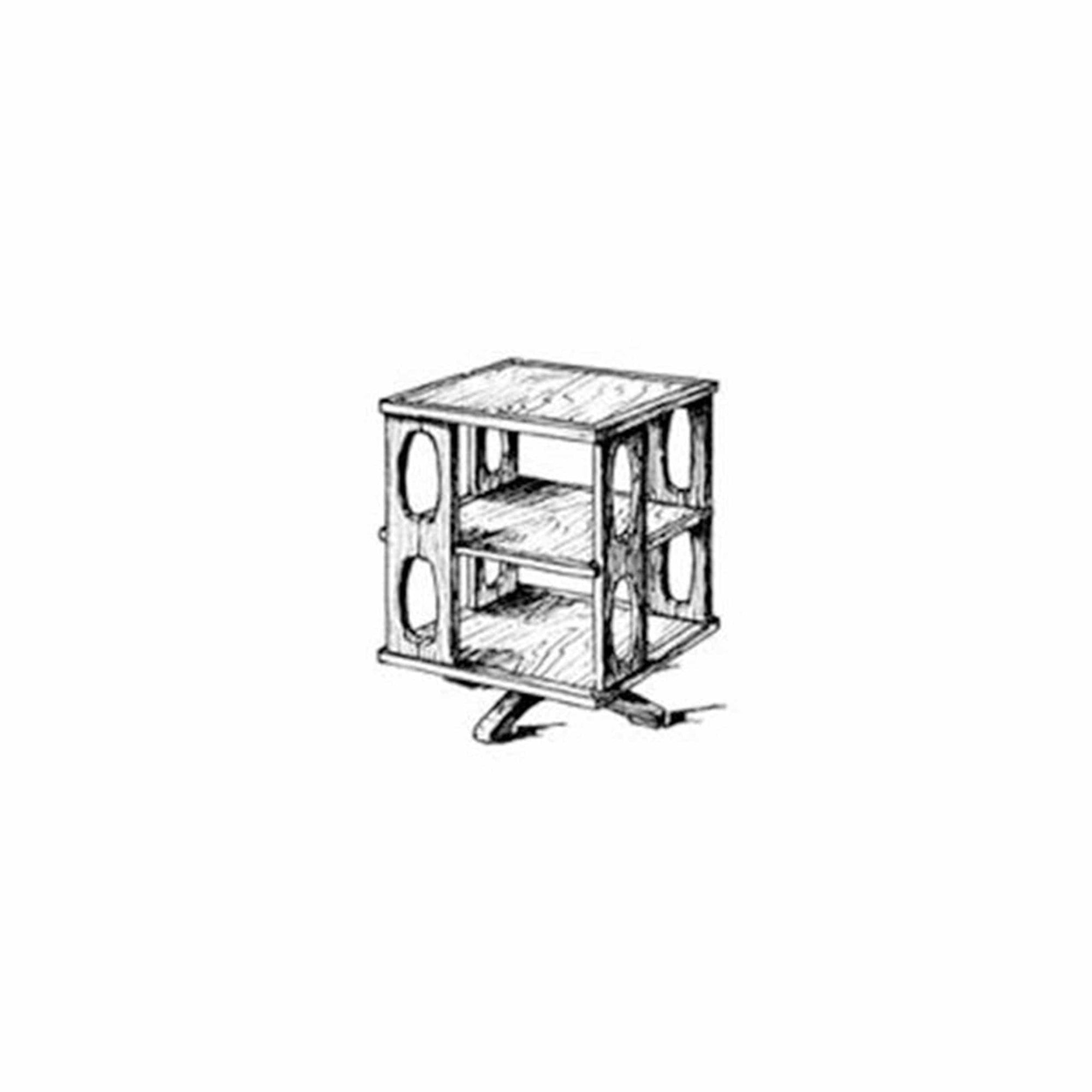 Woodworking Project Paper Plan to Build Revolving Book Case alt 0