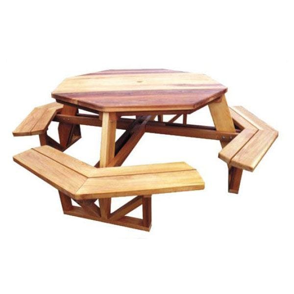 Octagon Picnic Table - 85" Wide - Downloadable Plan