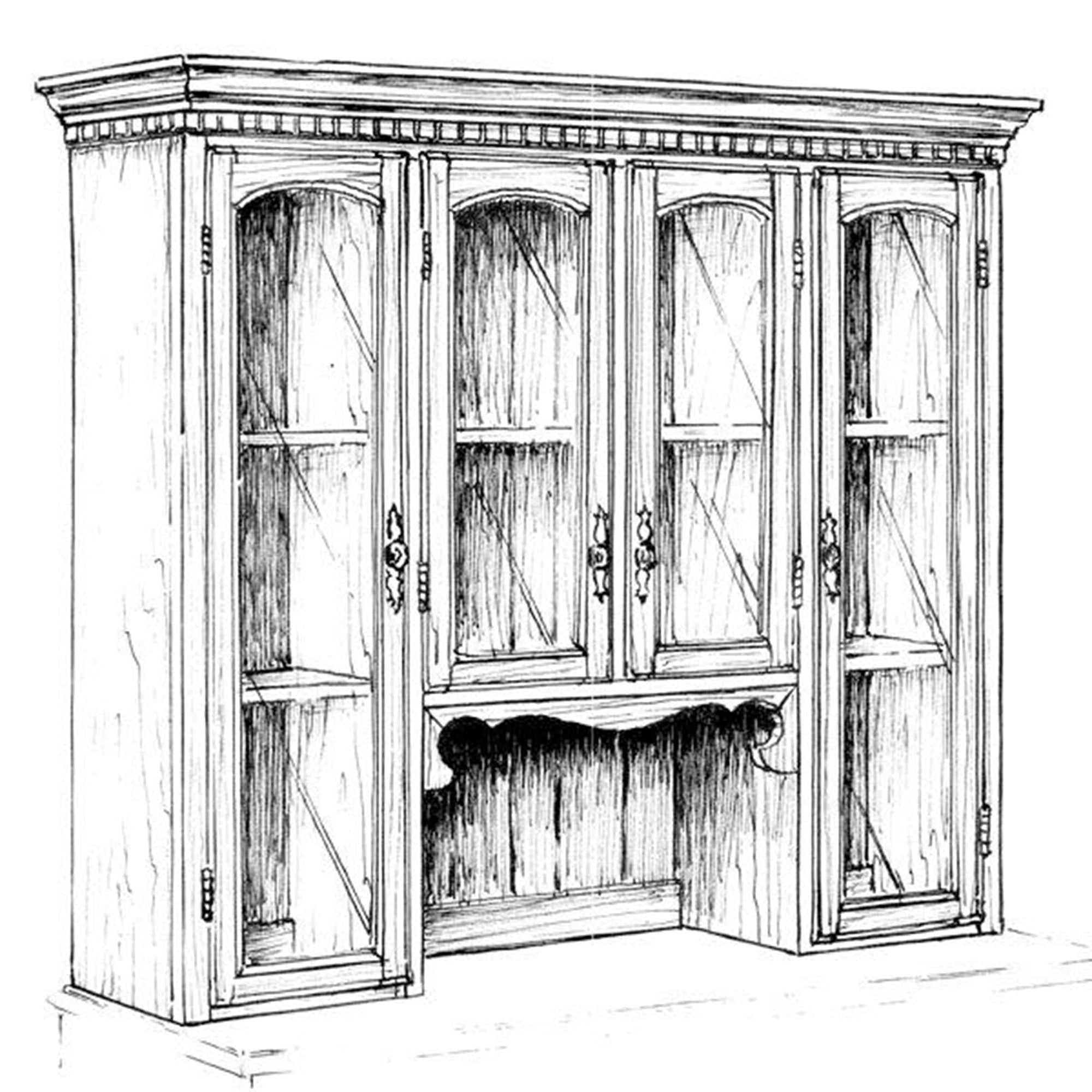 Woodworking Project Paper Plan to Build Large Hutch alt 0