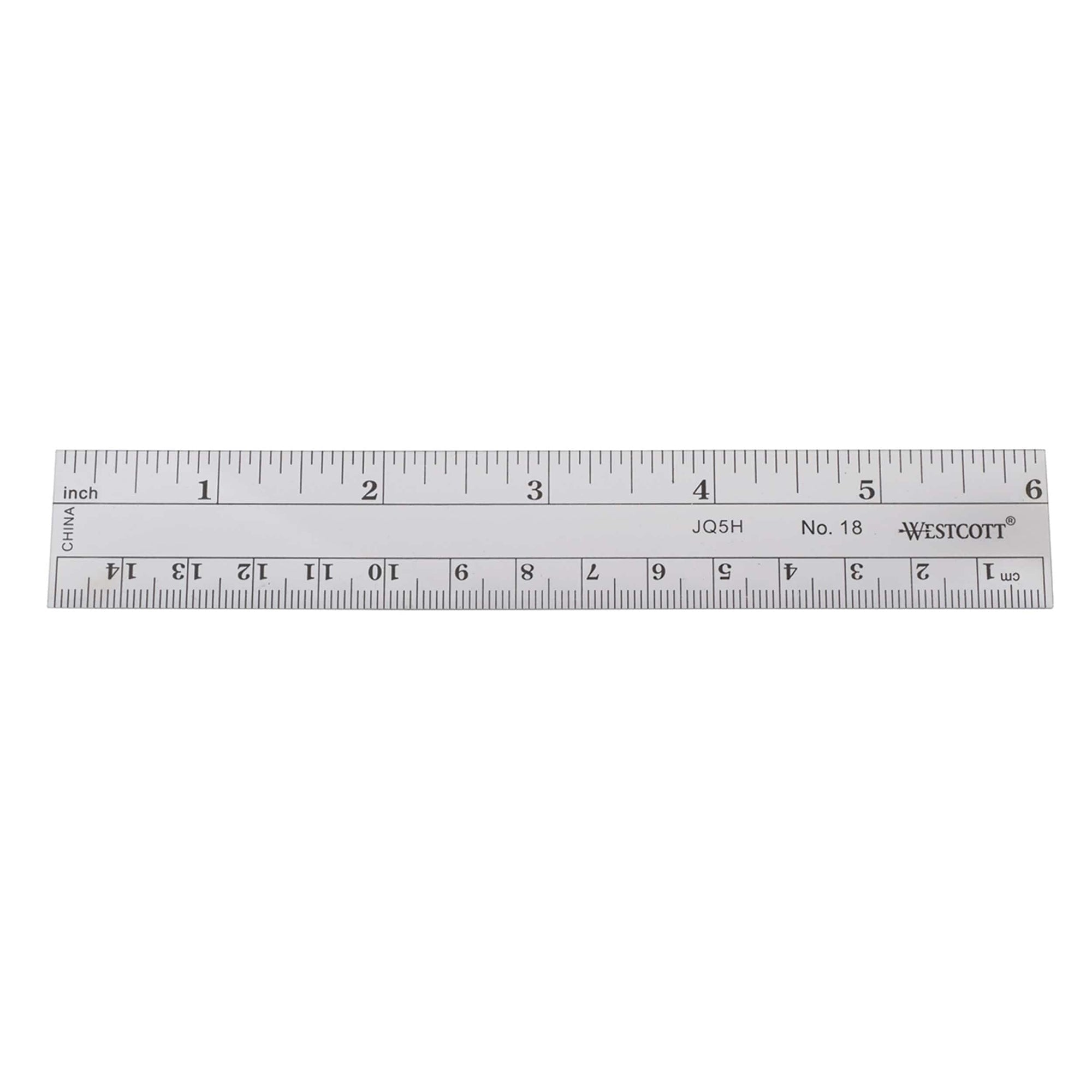 6" See-Through Acrylic Ruler alt 0