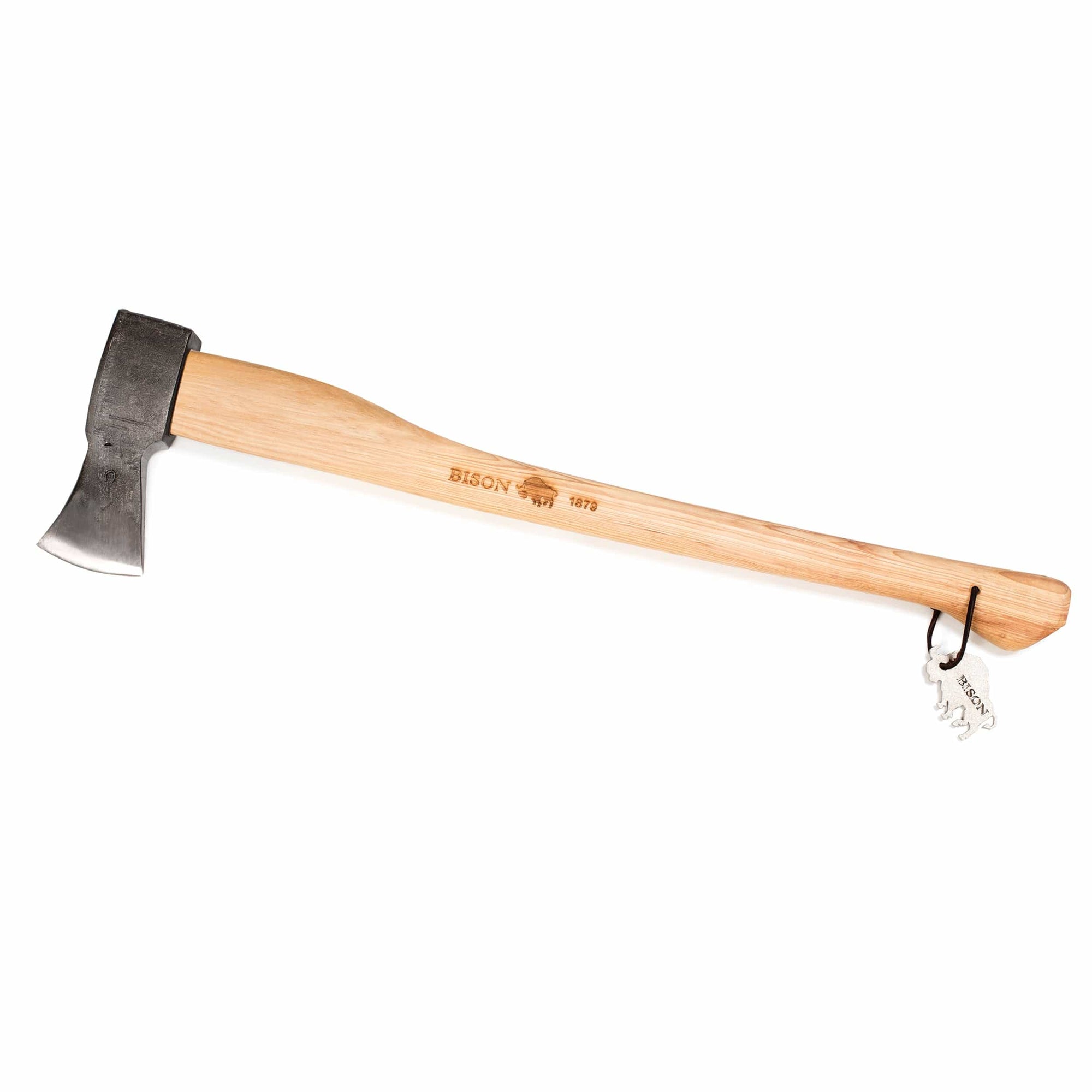 Splitting Axe for Camping and Outdoor Adventure with Leather Sheath- 31.5" Handle alt 0