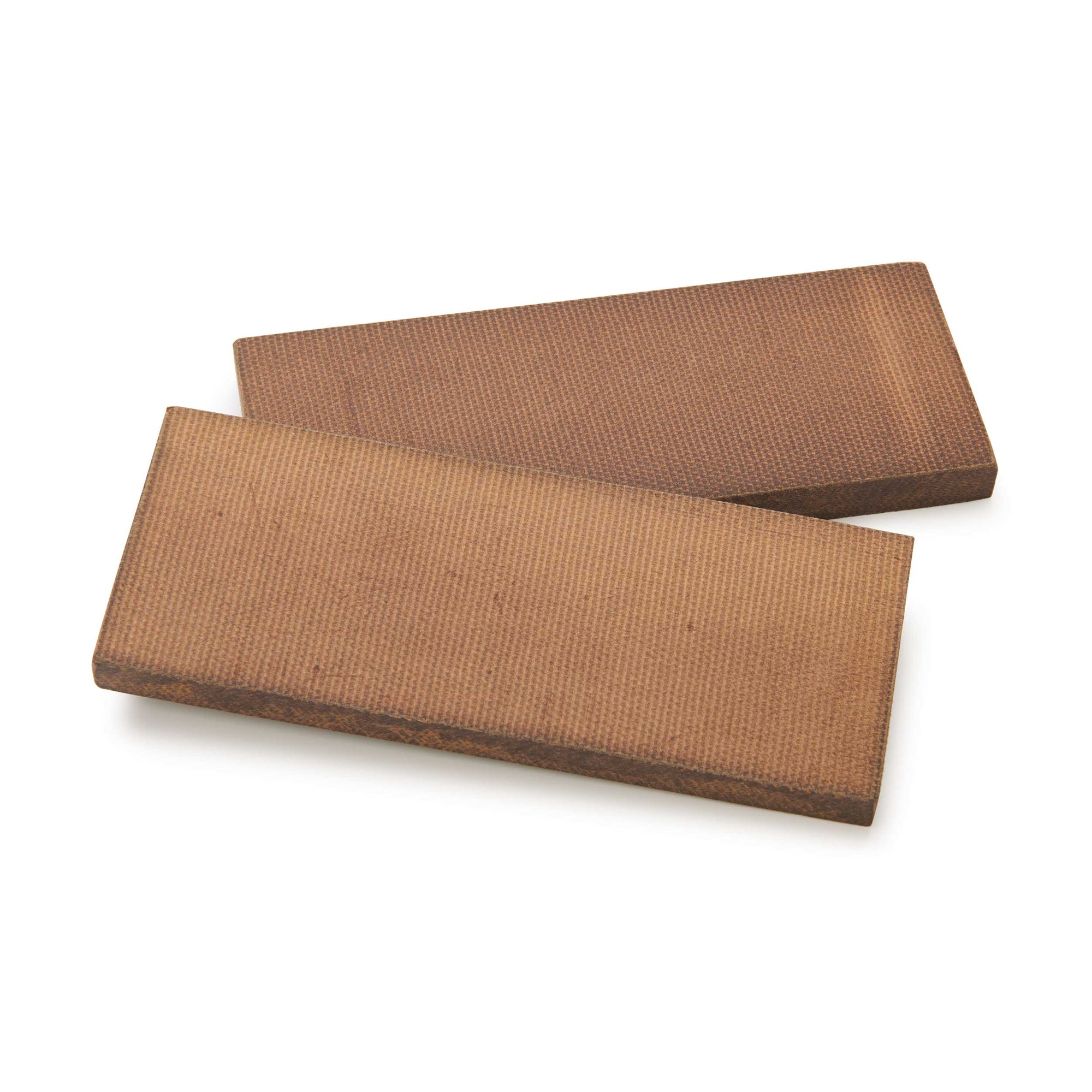 Synthetic Fibre Board Knife Scales - 3/8" x 2" x 5" - Brown - Pair alt 0