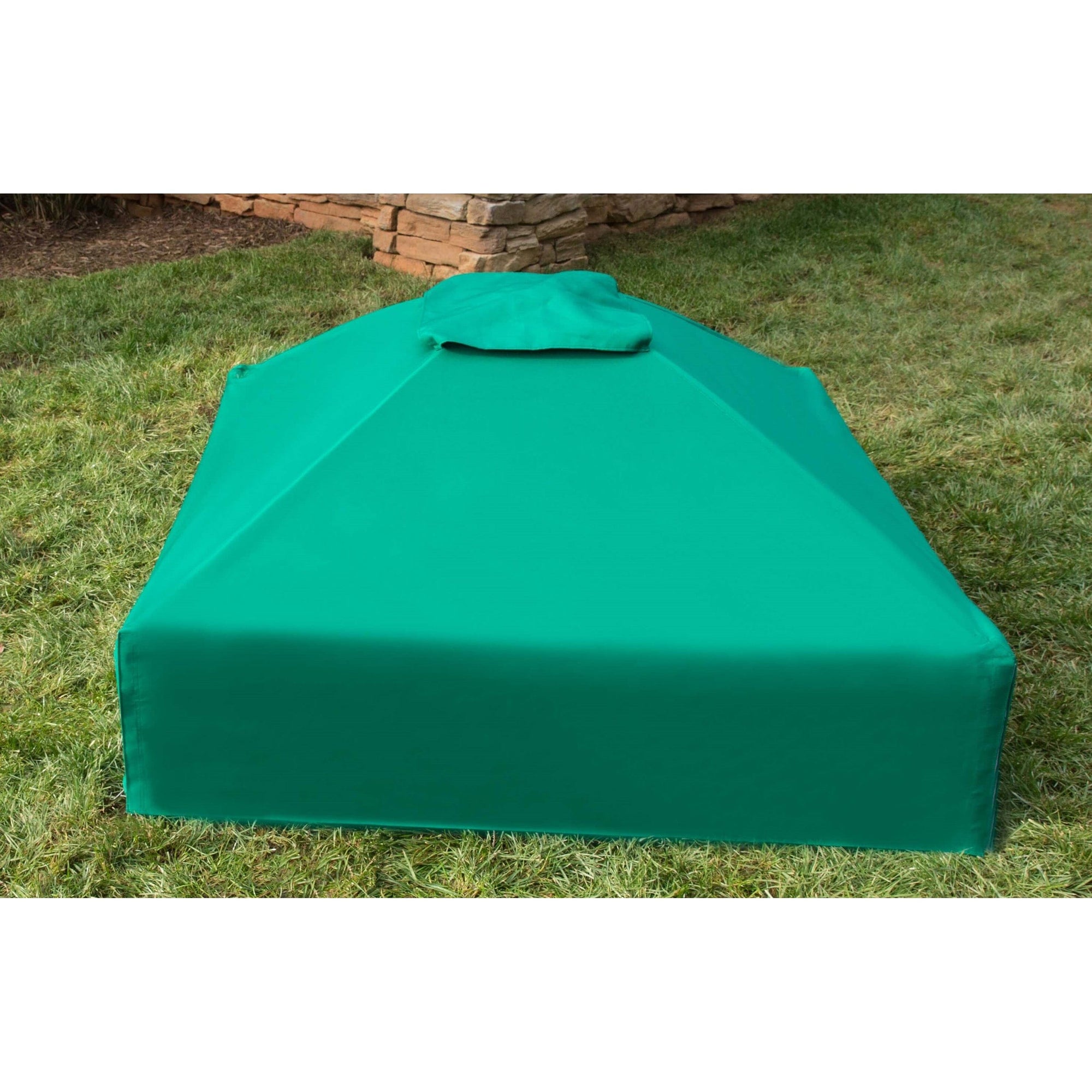 Classic Sienna 4' x 4' x 5.5" Composite Square Sandbox Kit with Telescoping Canopy/Cover - 2" profile alt 5