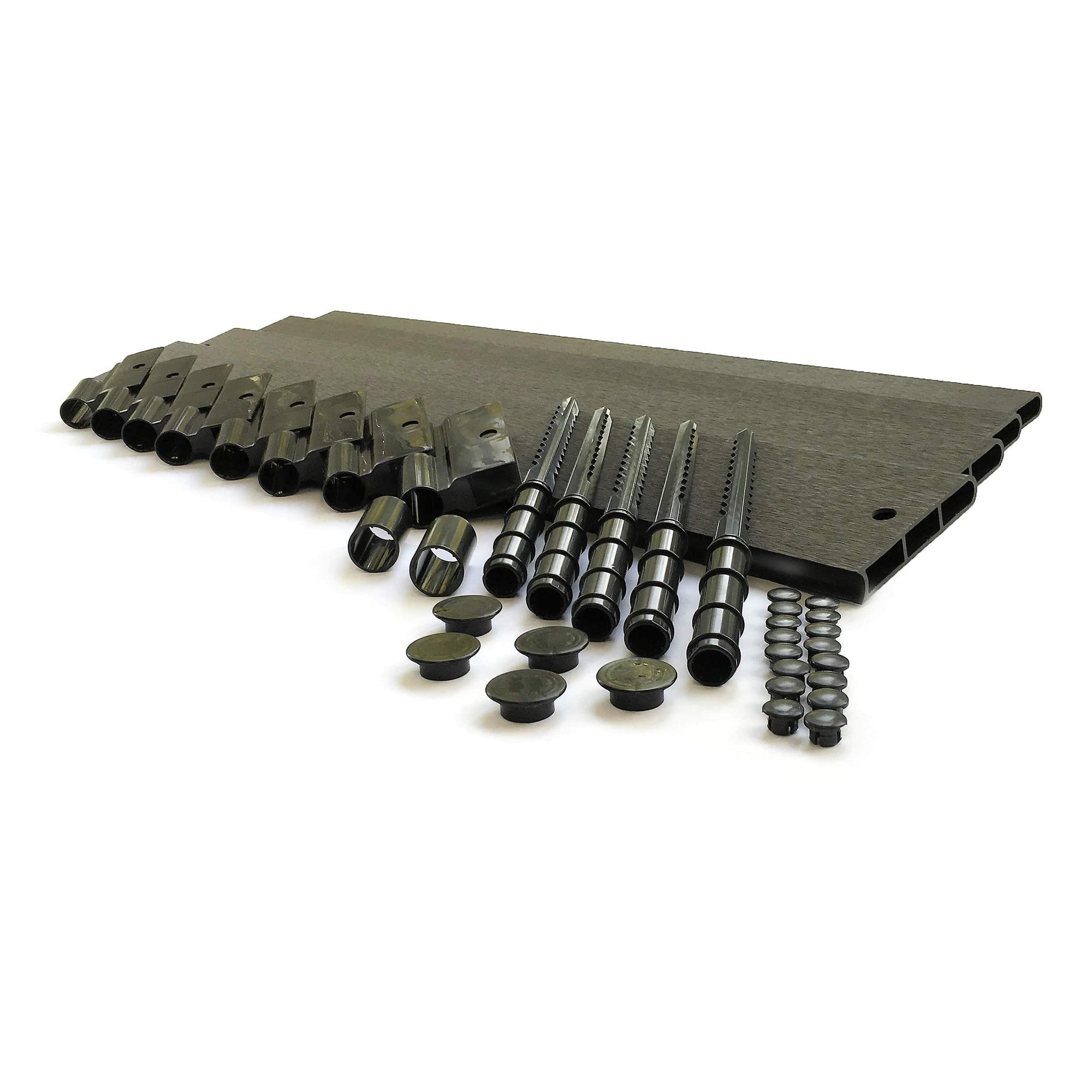 Weathered Wood Straight Playground Border 16' - 1" profile alt 0