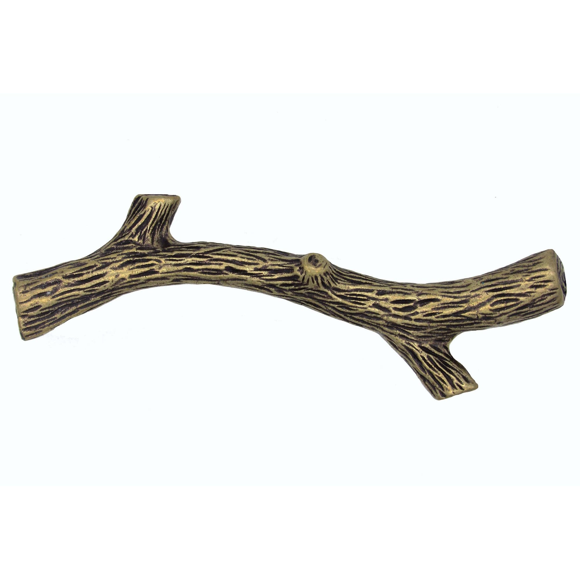 Small Twig Pull, Brass Oxide alt 0