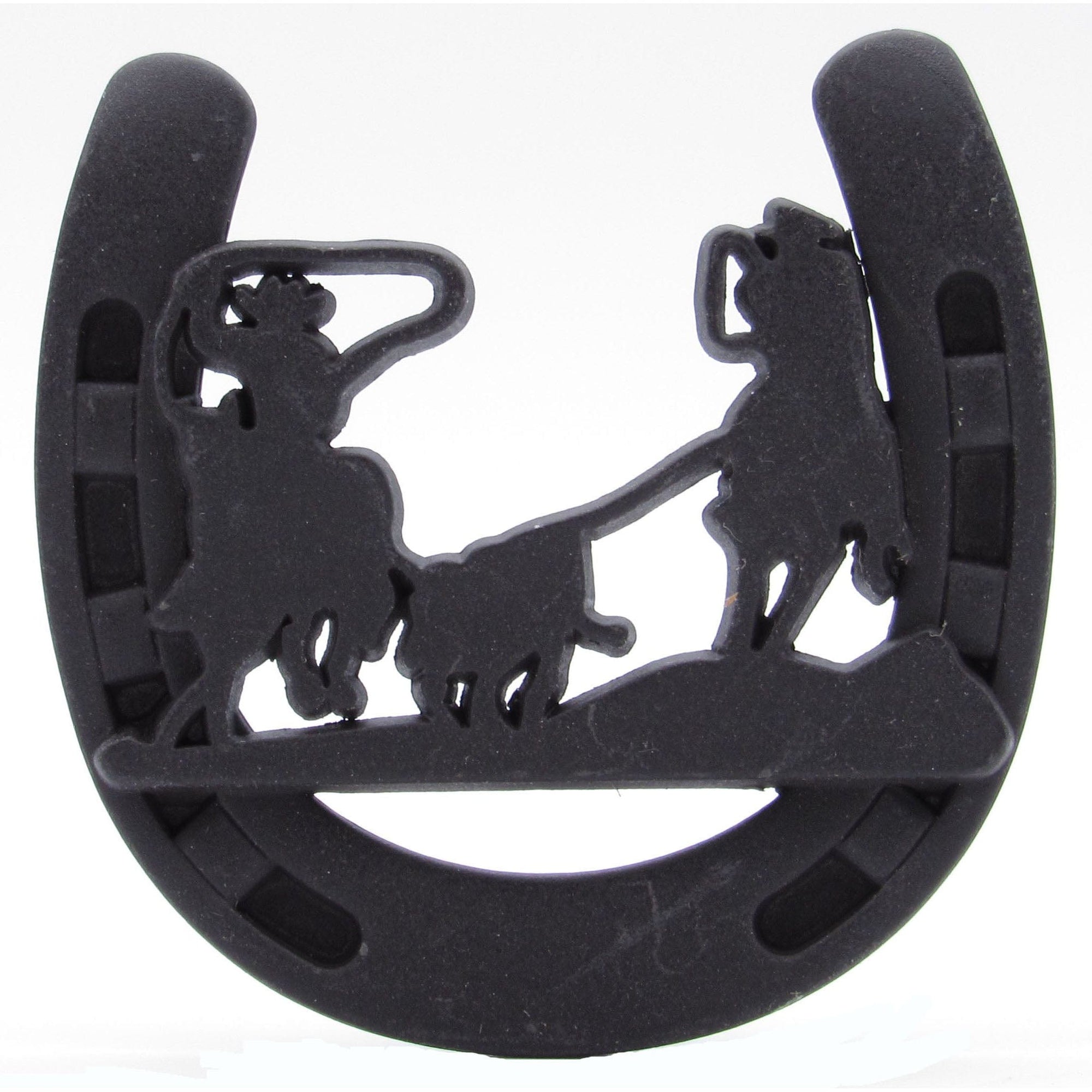 Cowboys Roping Calf Horseshoe Knob, Oil Rubbed Bronze alt 0