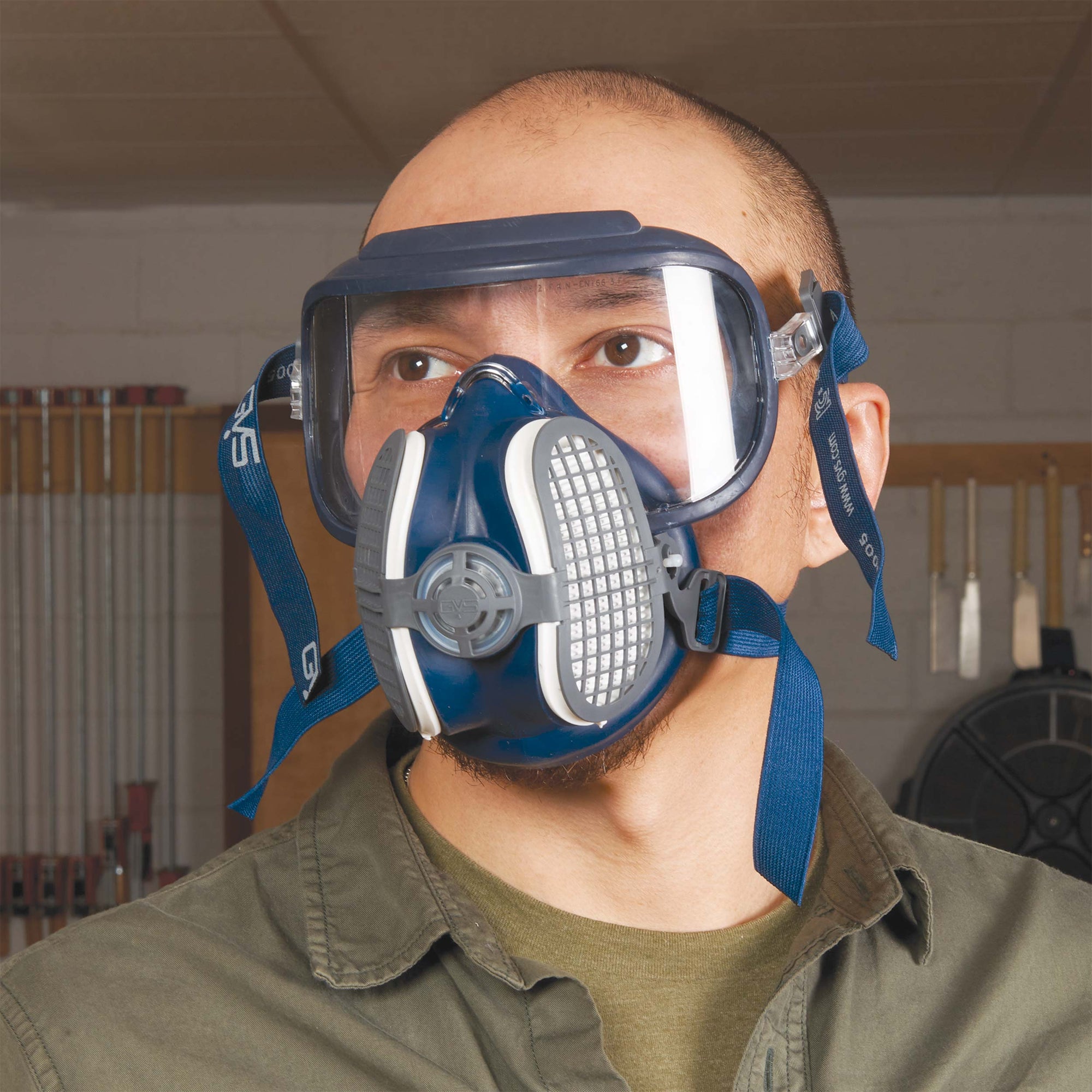 GVS Integra Respiratory and Optical Safety Mask with P100 Filters - Medium/Large alt 0