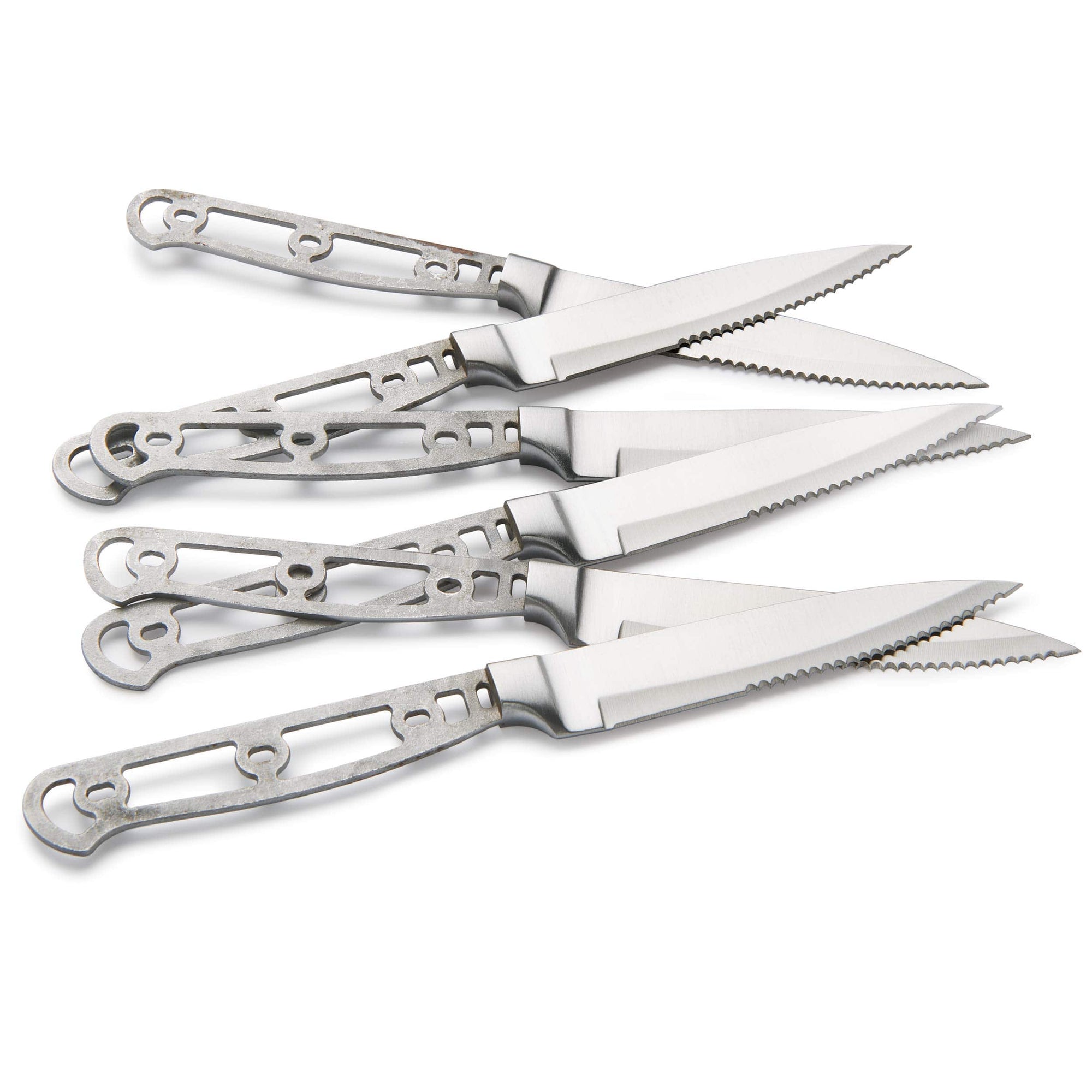 Steak Knife Set for Cutting Steak and Other Meats - 9-3/16" - SS - Unfinished Kit - 6 Piece alt 0