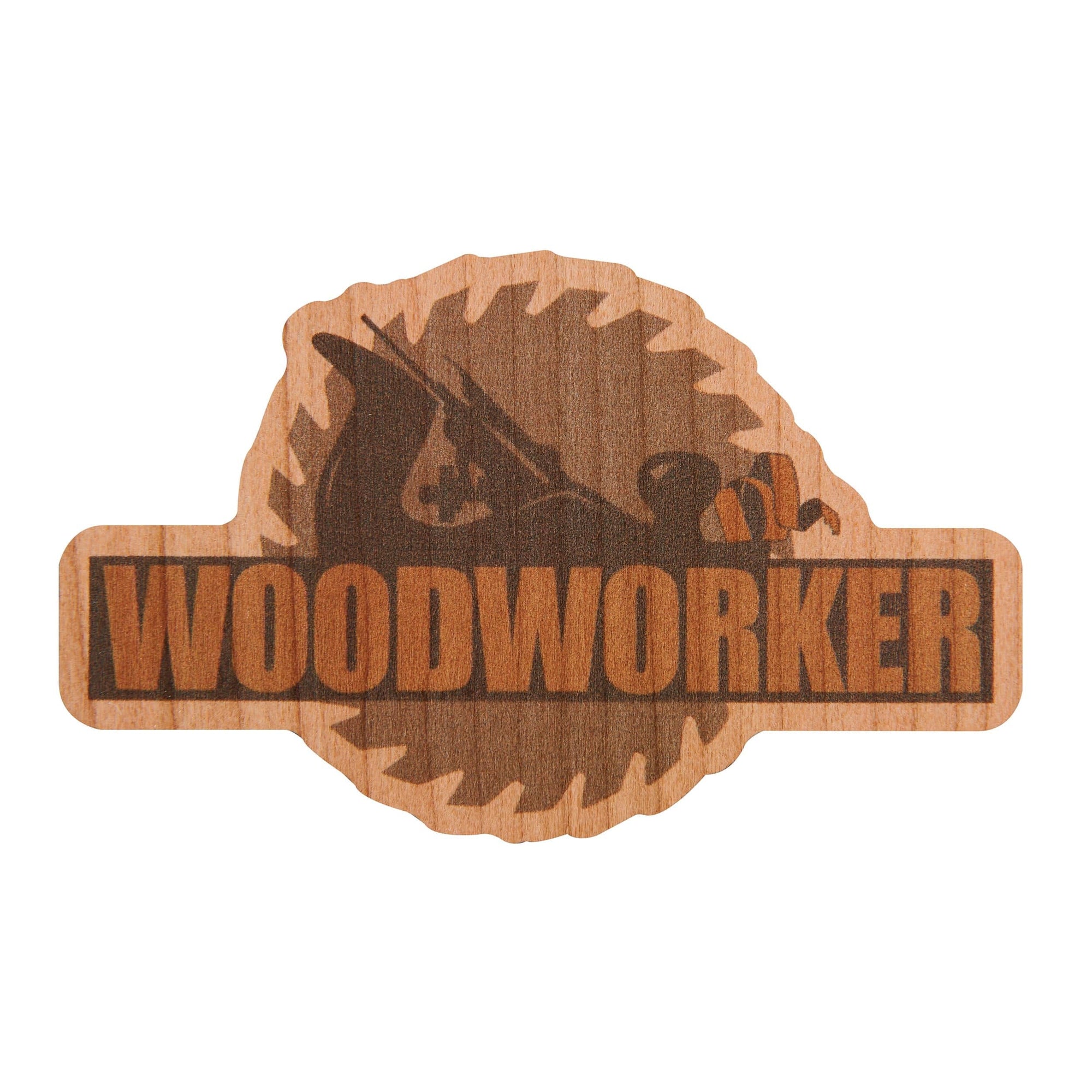 Plane & Saw Blade Cherry Sticker alt 0