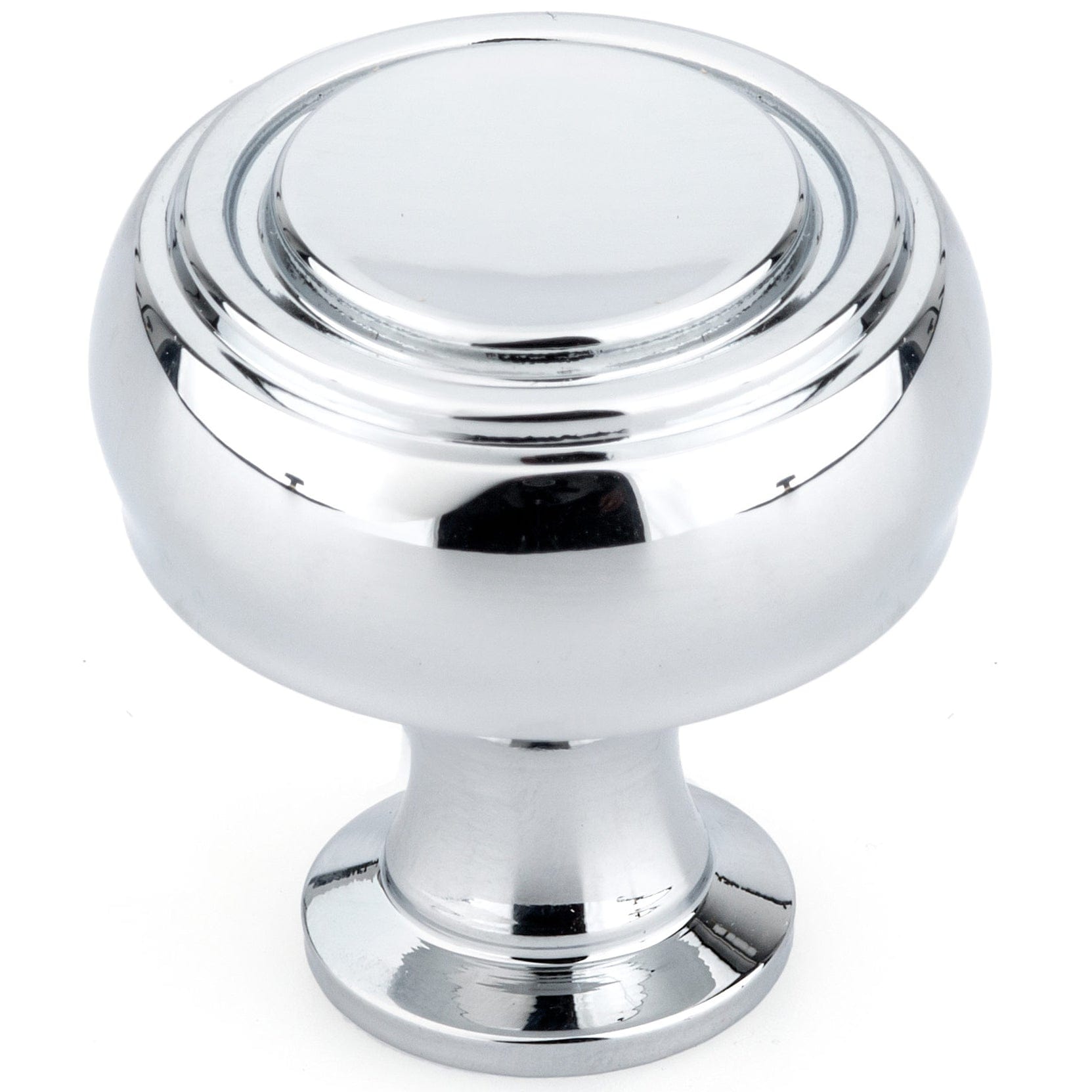 Contemporary Knob, 1-5/16" D, Chrome alt 0