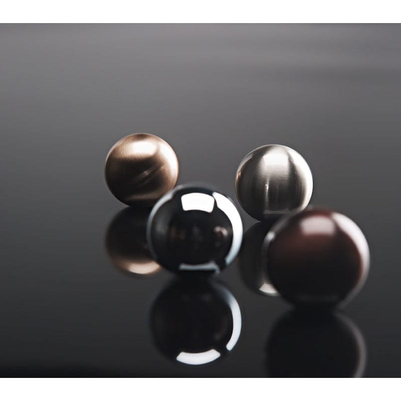 Traditional Knob, 1-3/16" D, Matte Black alt 0