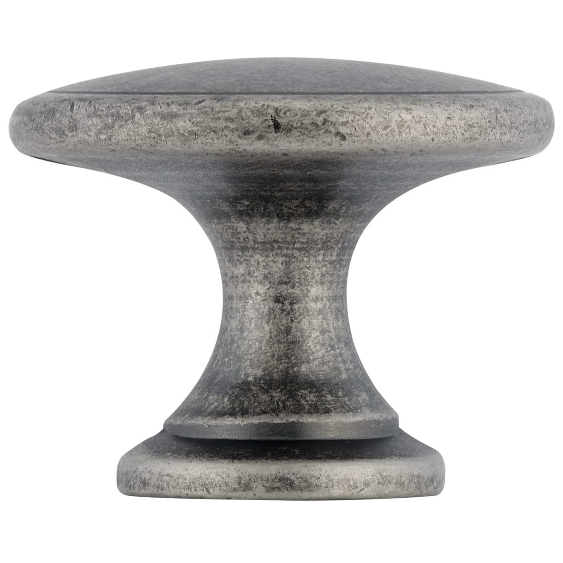 Traditional Knob, 1-3/4" D, Pewter alt 0