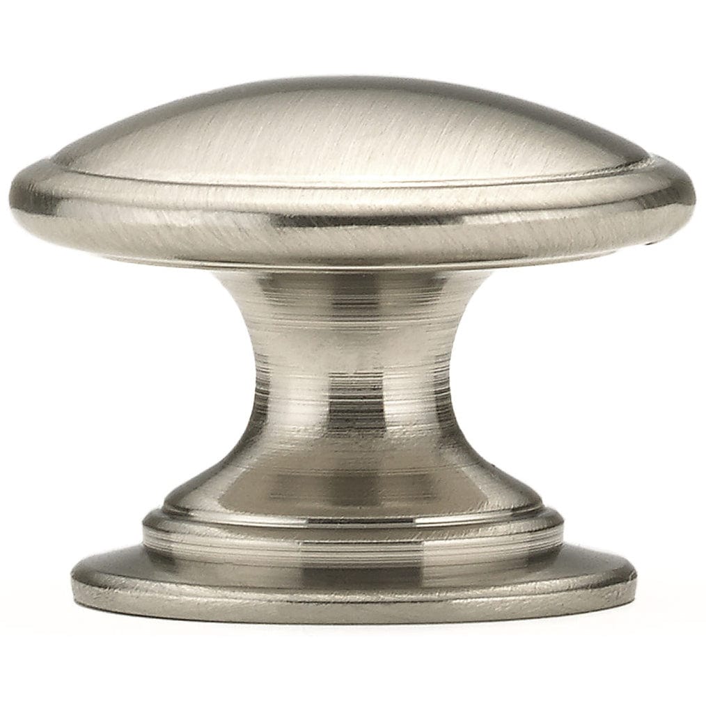 Traditional Knob, 1-1/4" D, Brushed Nickel alt 0