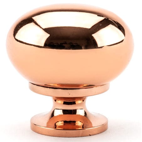 Traditional Knob, 1-1/4" D, Polished Copper alt 0