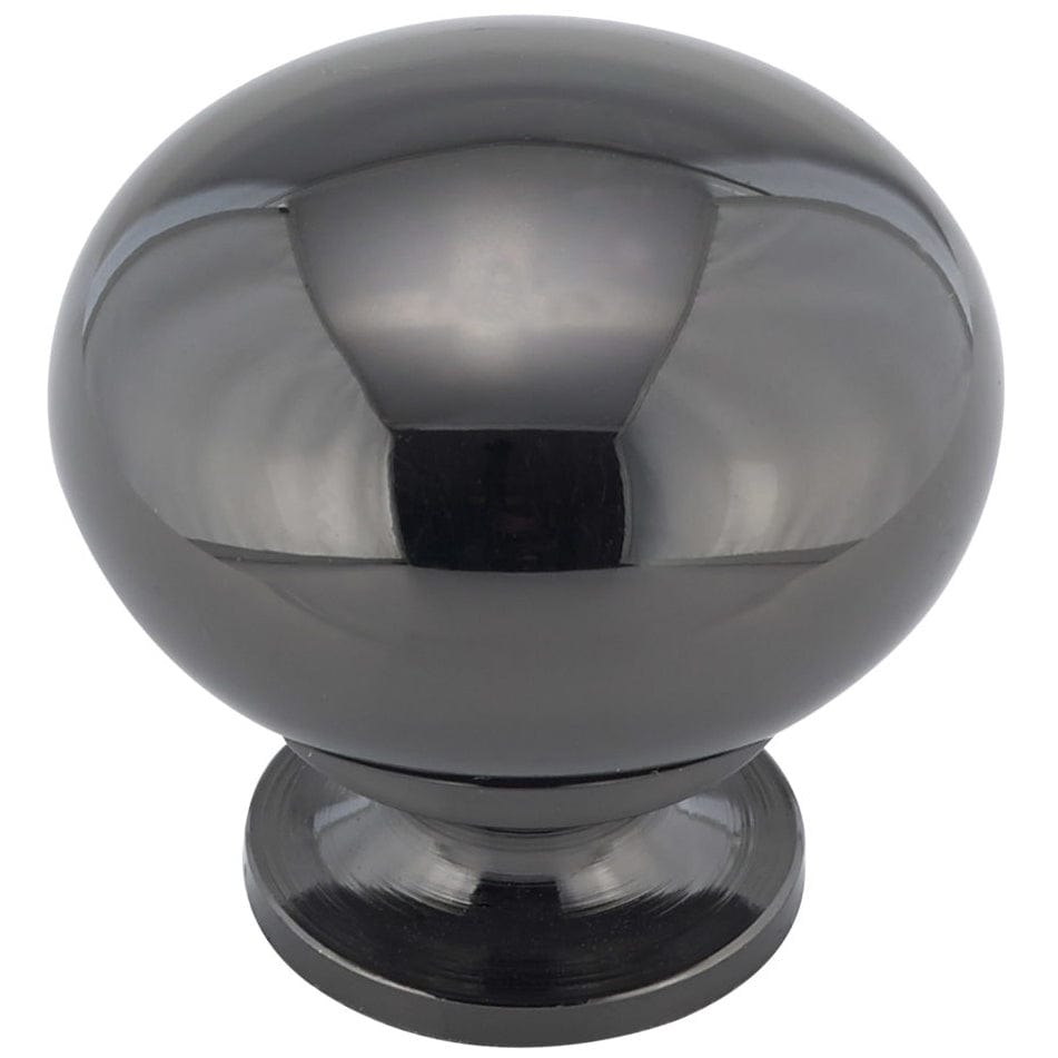 Traditional Knob, 1-1/4" D, Black Nickel alt 0