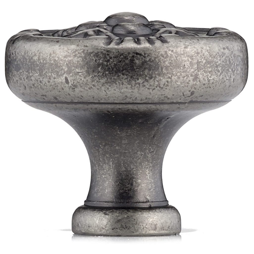 Traditional Knob, 1-1/4" D, Pewter alt 0