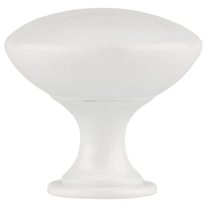 Contemporary Knob, 1-9/16" D, White alt 0