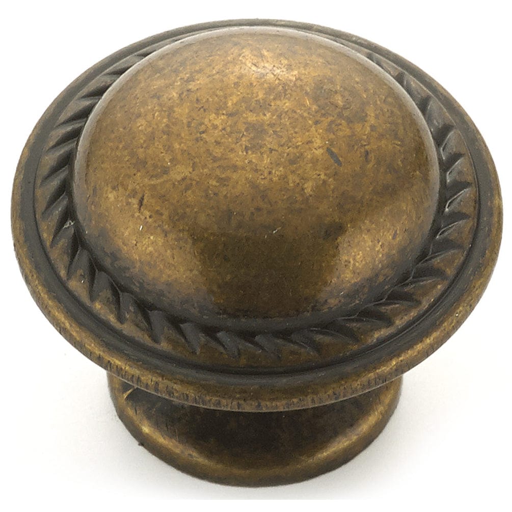 Traditional Knob, 1-3/16" D, Regency Brass alt 0