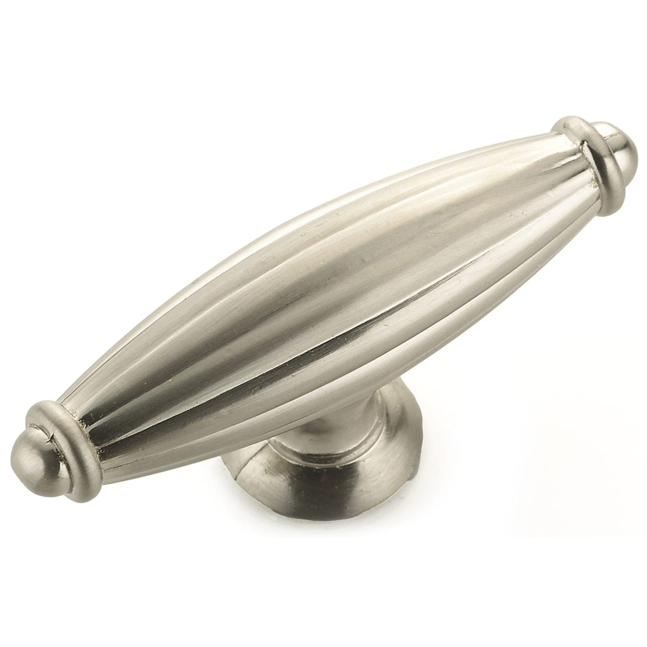 Traditional Knob, 2-9/16" x 25/32", Brushed Nickel alt 0