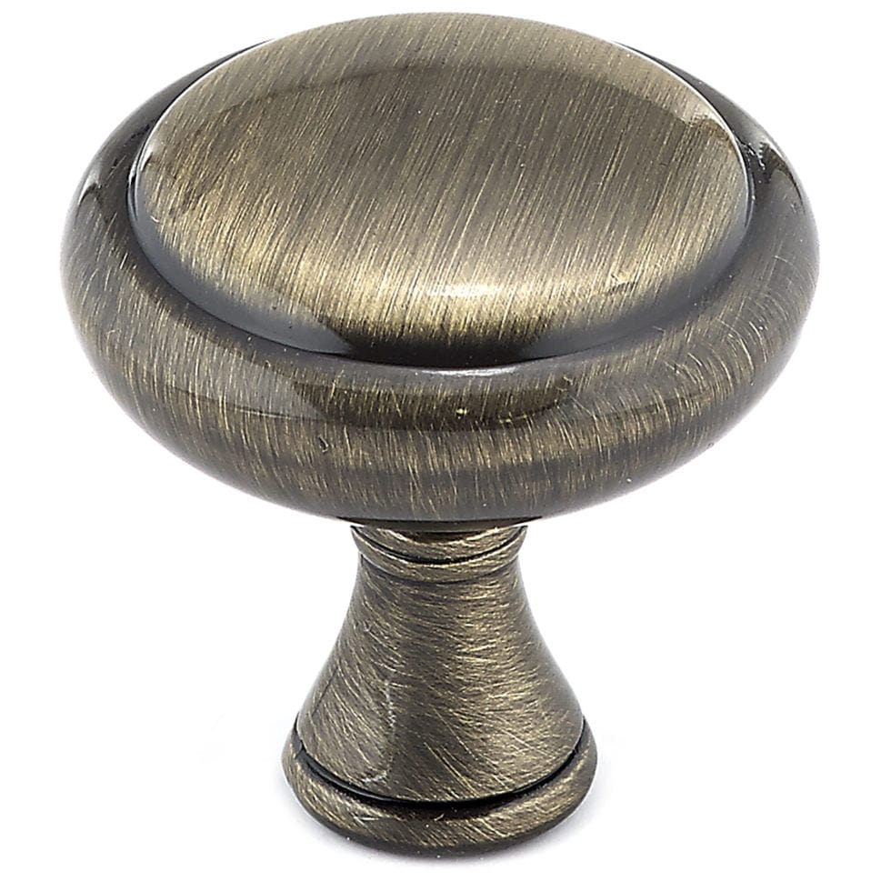 Traditional Knob, 1-1/4" D, Antique English alt 0