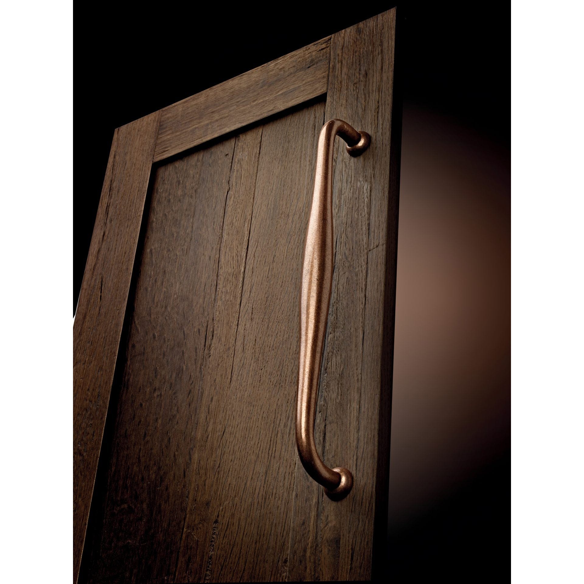 Traditional Pull, 7-9/16" Center-to-Center, Newcastle Antique Polished Nickel alt 0