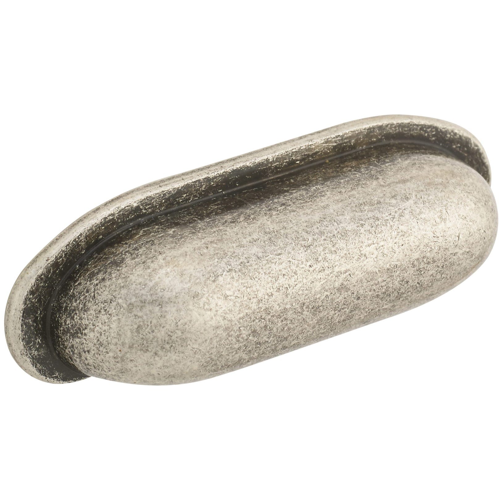 Traditional Cup Pull, 2-1/2" Center-to-Center, Old Silver alt 0