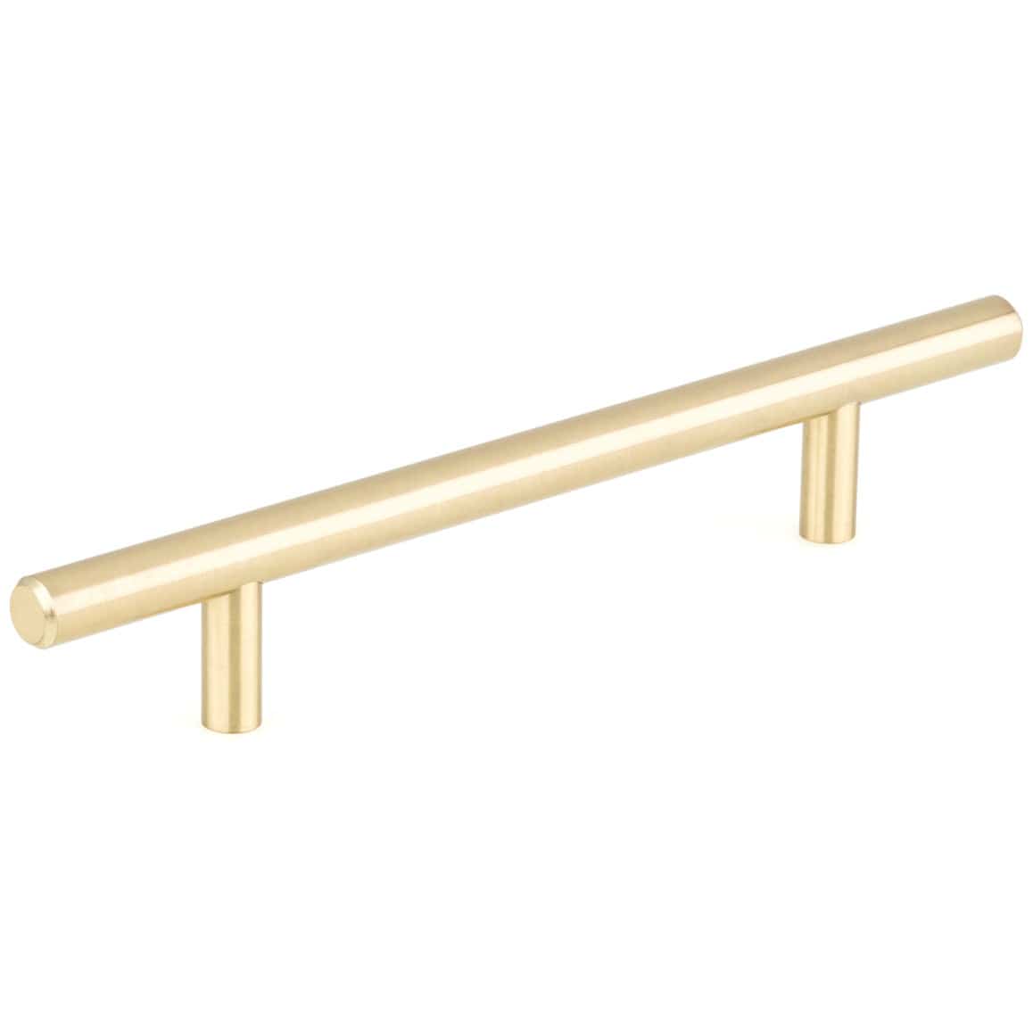 Contemporary Pull, 5-1/16" Center-to-Center, Satin Brass alt 0