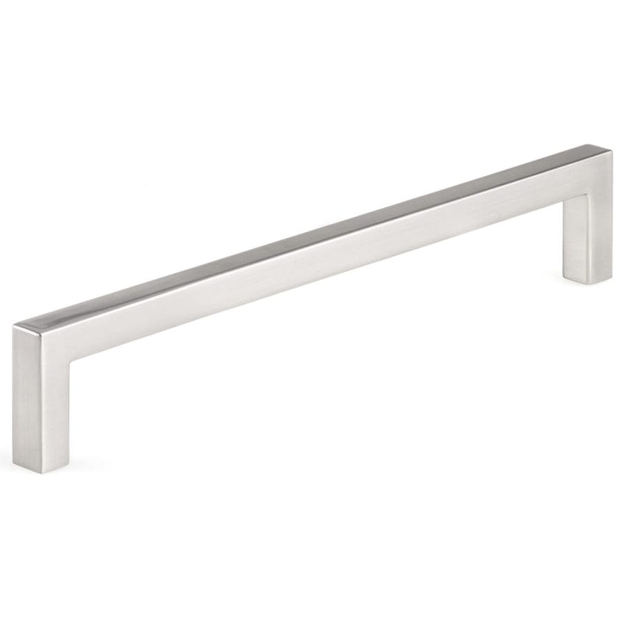 Contemporary Pull, 7-9/16" Center-to-Center, Brushed Nickel alt 0