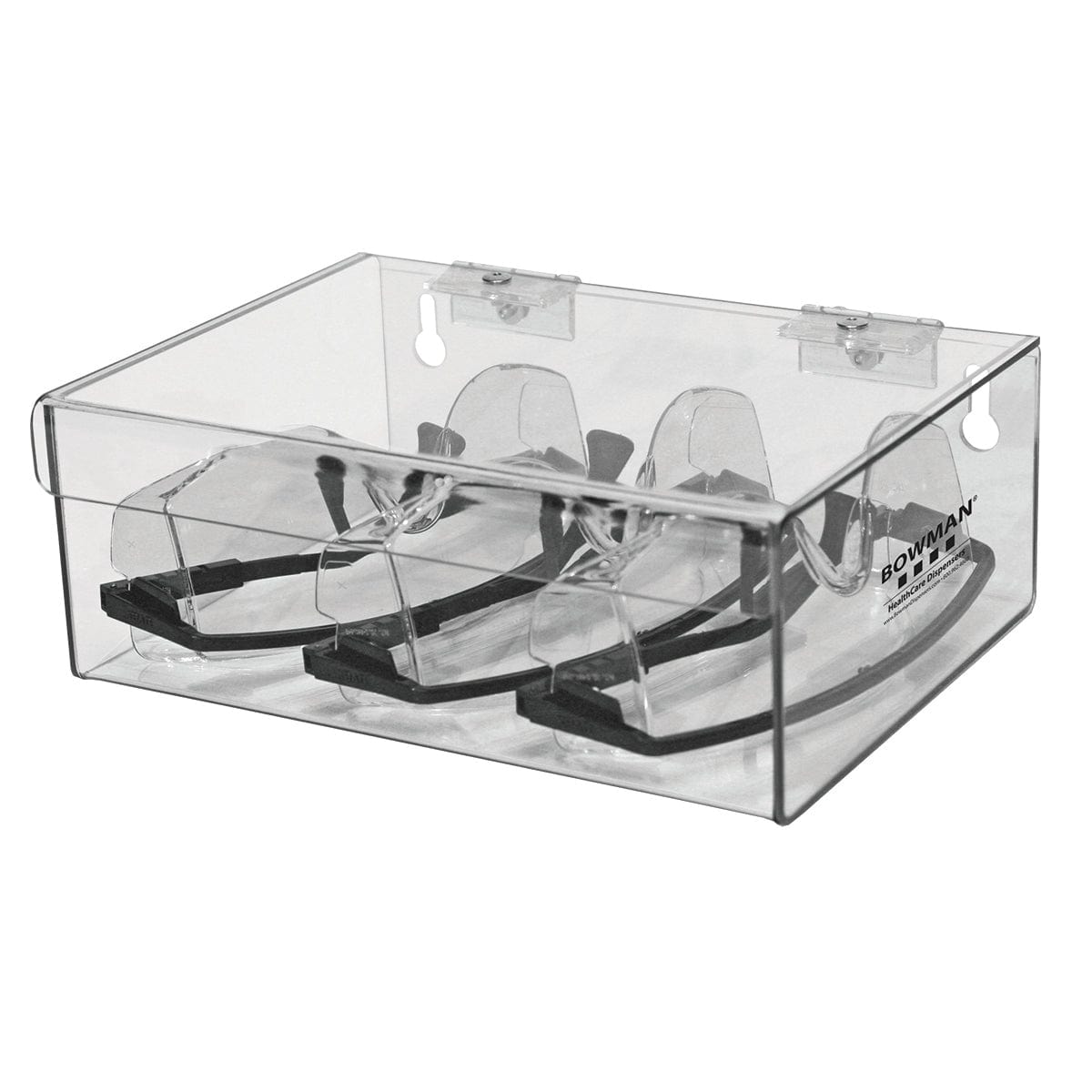 Hinged Lid Storage Box Clear alt 0