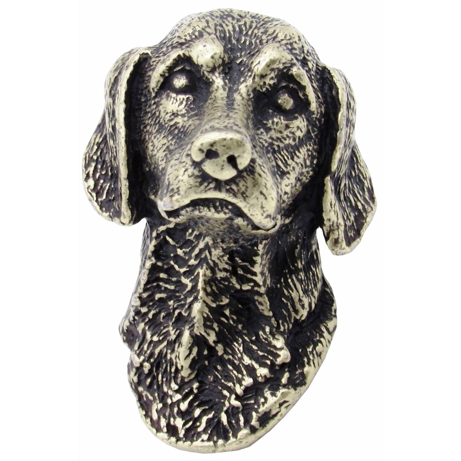 German Short Hair Knob Brass Oxide alt 0