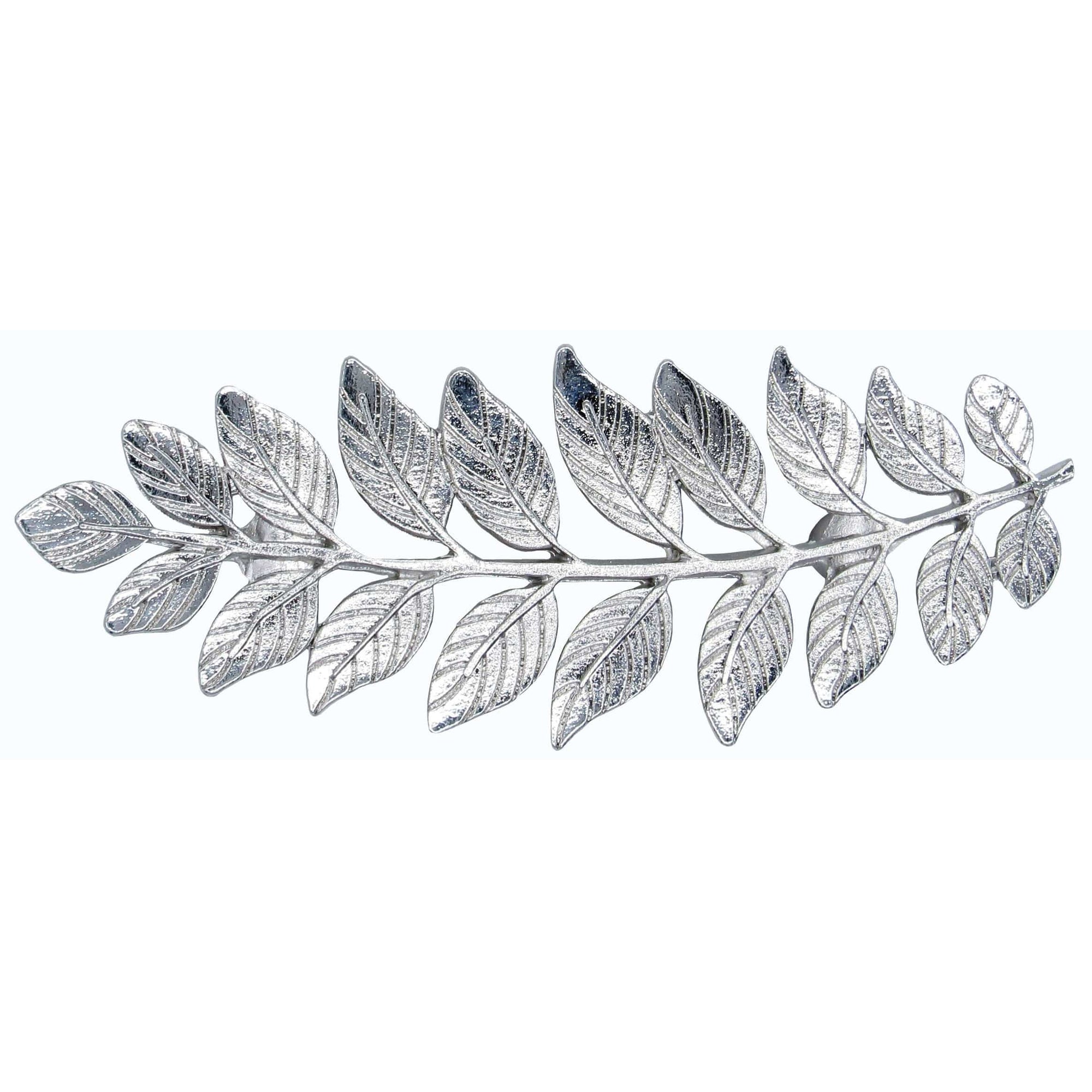 Fern Leaf Pull 2-15/16" Center Nickel alt 0