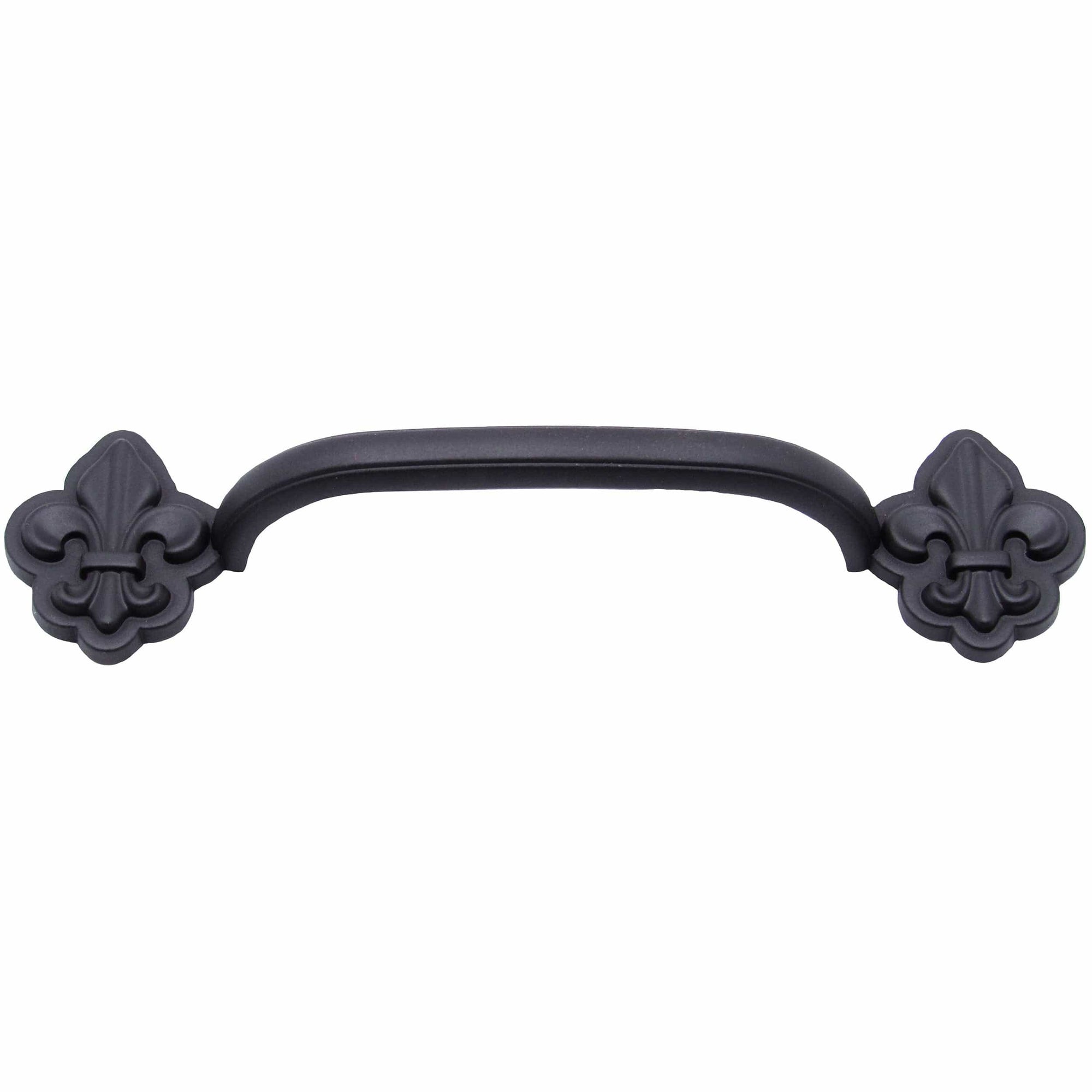 Fleur De Lis Arch Pull 3-3/4" Center Oil Rubbed Bronze alt 0