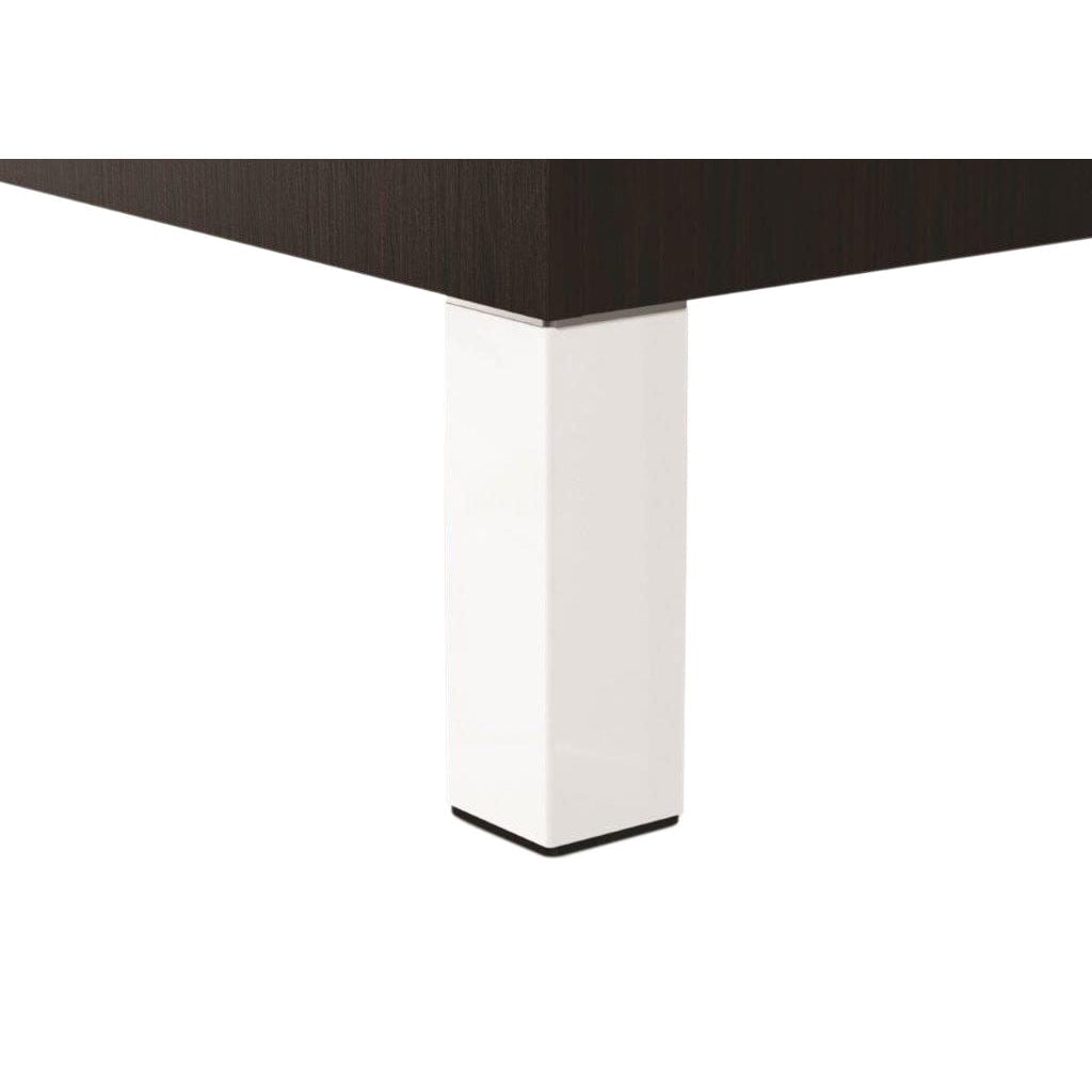 4-23/32" (120 mm) Adjustable Furniture Leg Matte White Pack of 4 alt 0