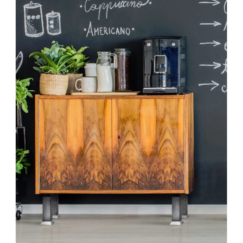 3-15/16" (100 mm) Vintage Adjustable Square Legs Rustic Brass alt 0