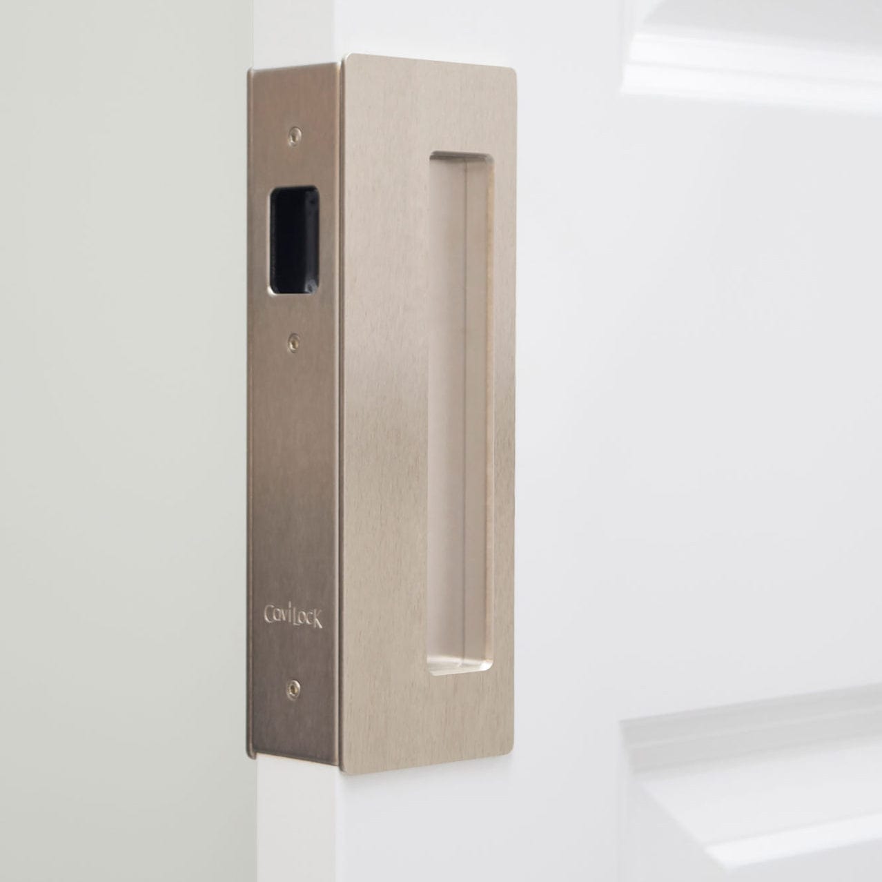 Cavity Sliders CL400 Pocket Door Handle for 1-3/4" Door Satin Nickel alt 0