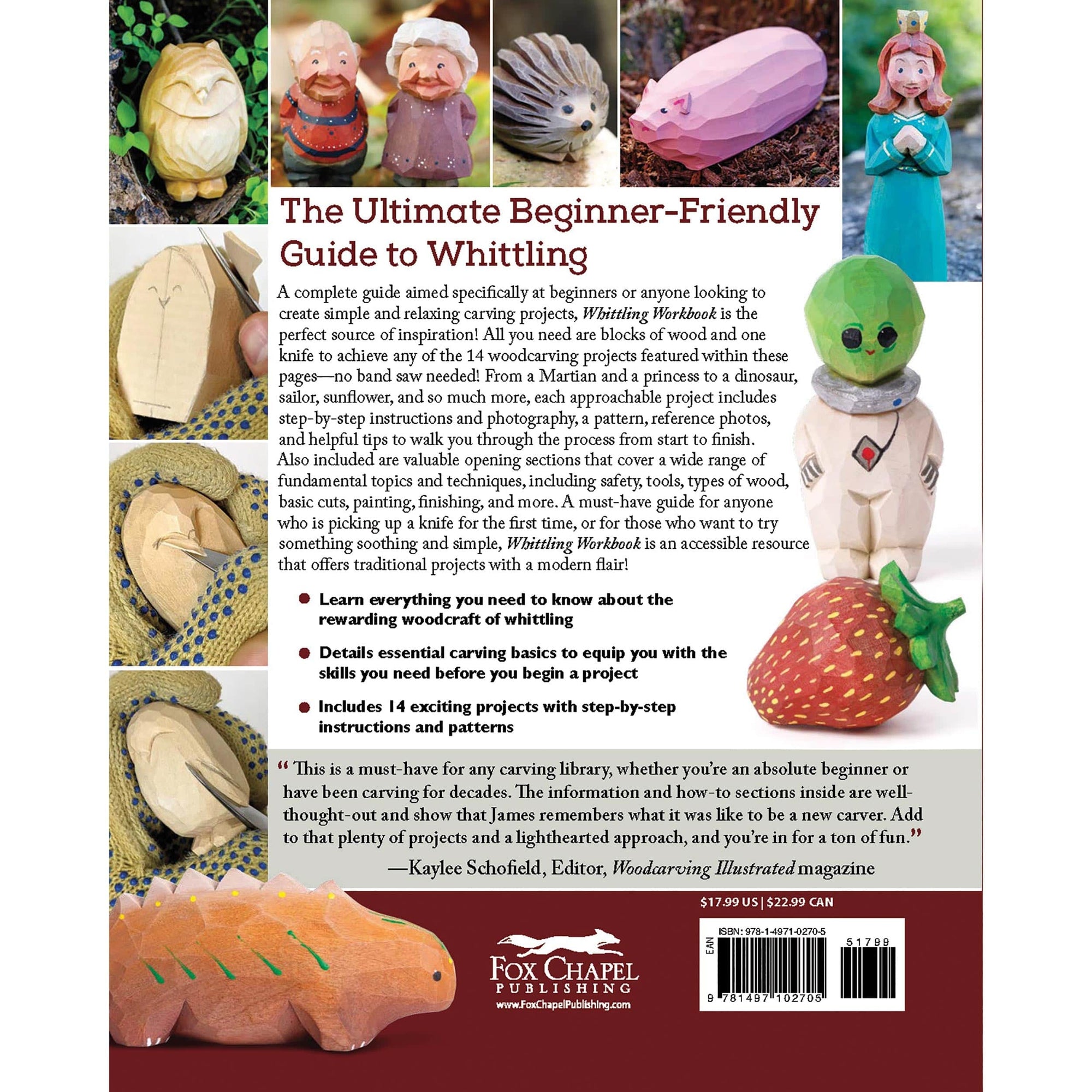 Whittling Workbook - 14 Projects Simple Project to Carve alt 0