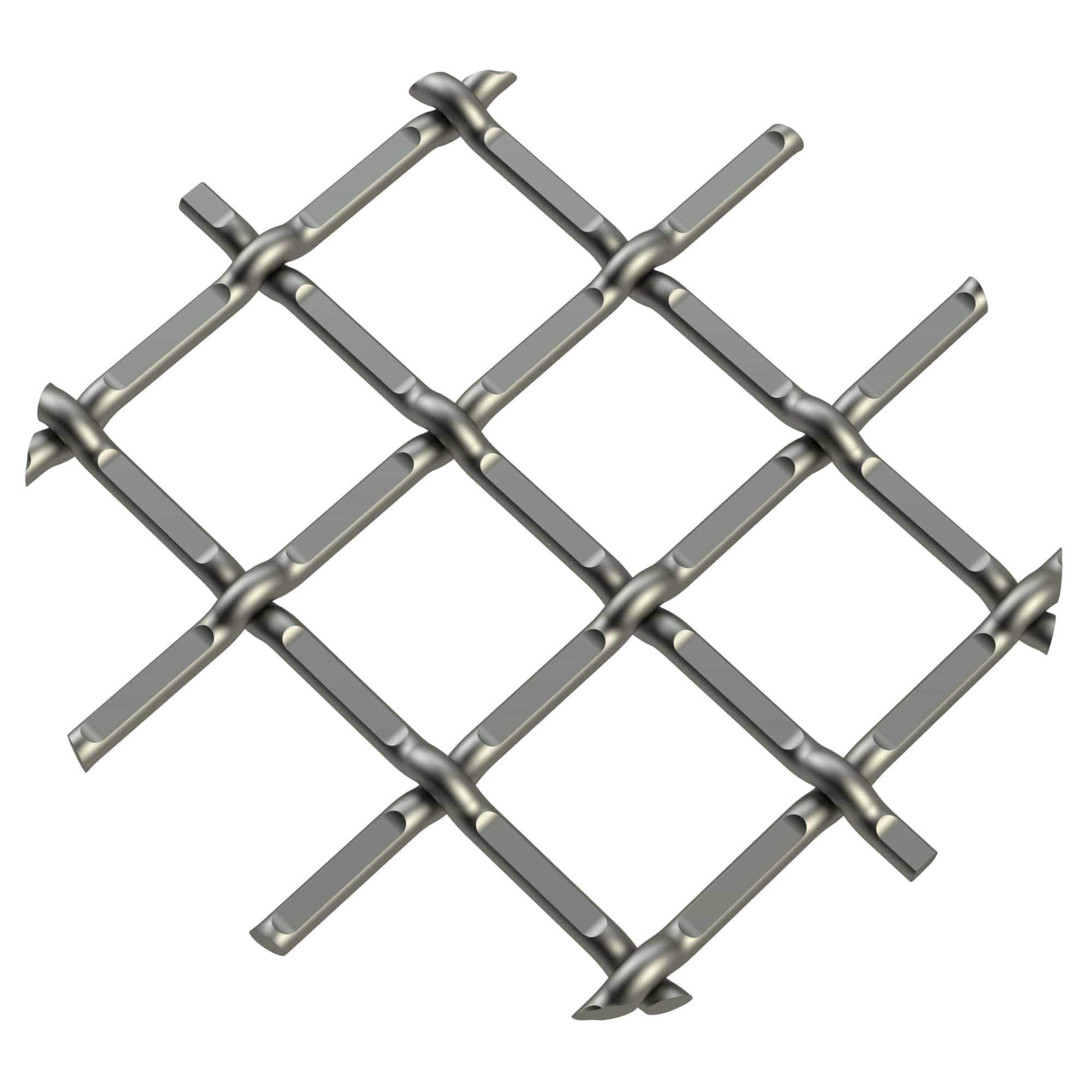 .5" Round Single Diamond Decorative Grille - Antique Pewter, 18" W x 48" L Sheet alt 5
