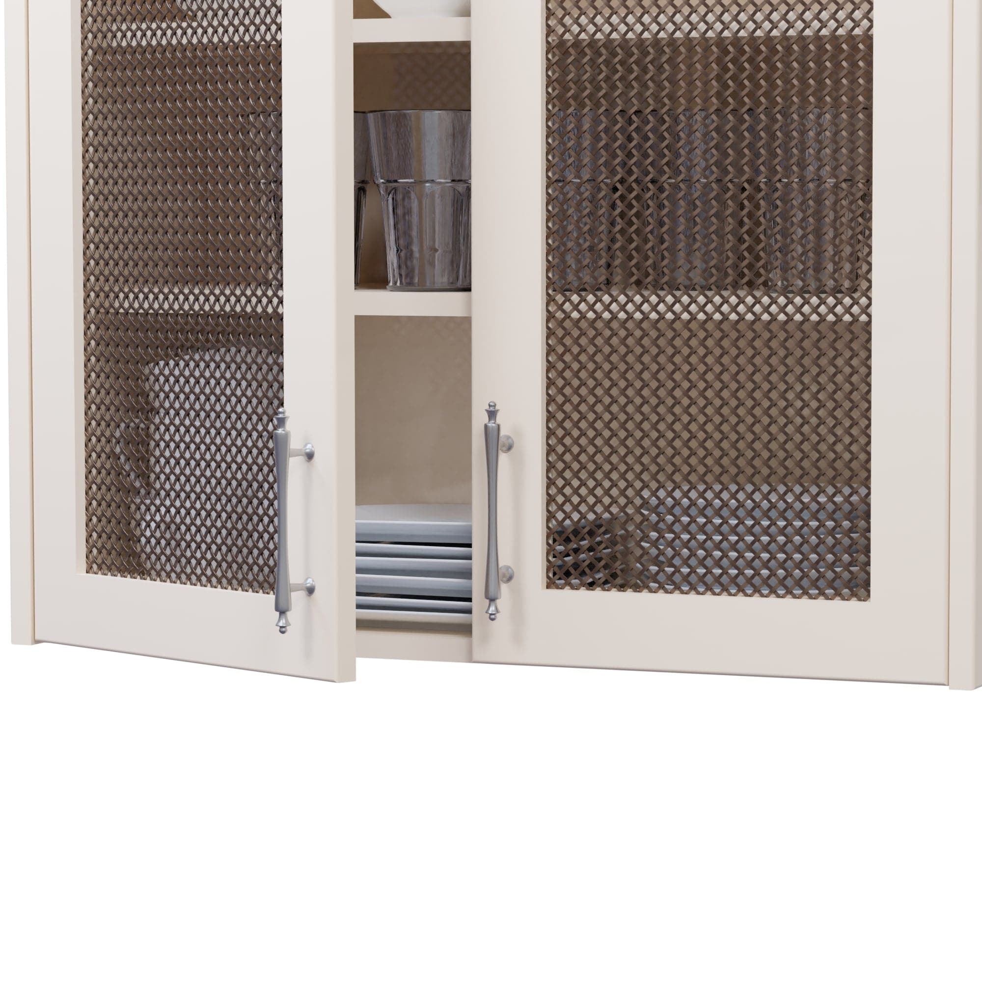 .375'' Single Flat Diamond Decorative Grille - Antique Brass, 18''W x 48''L Sheet alt 375