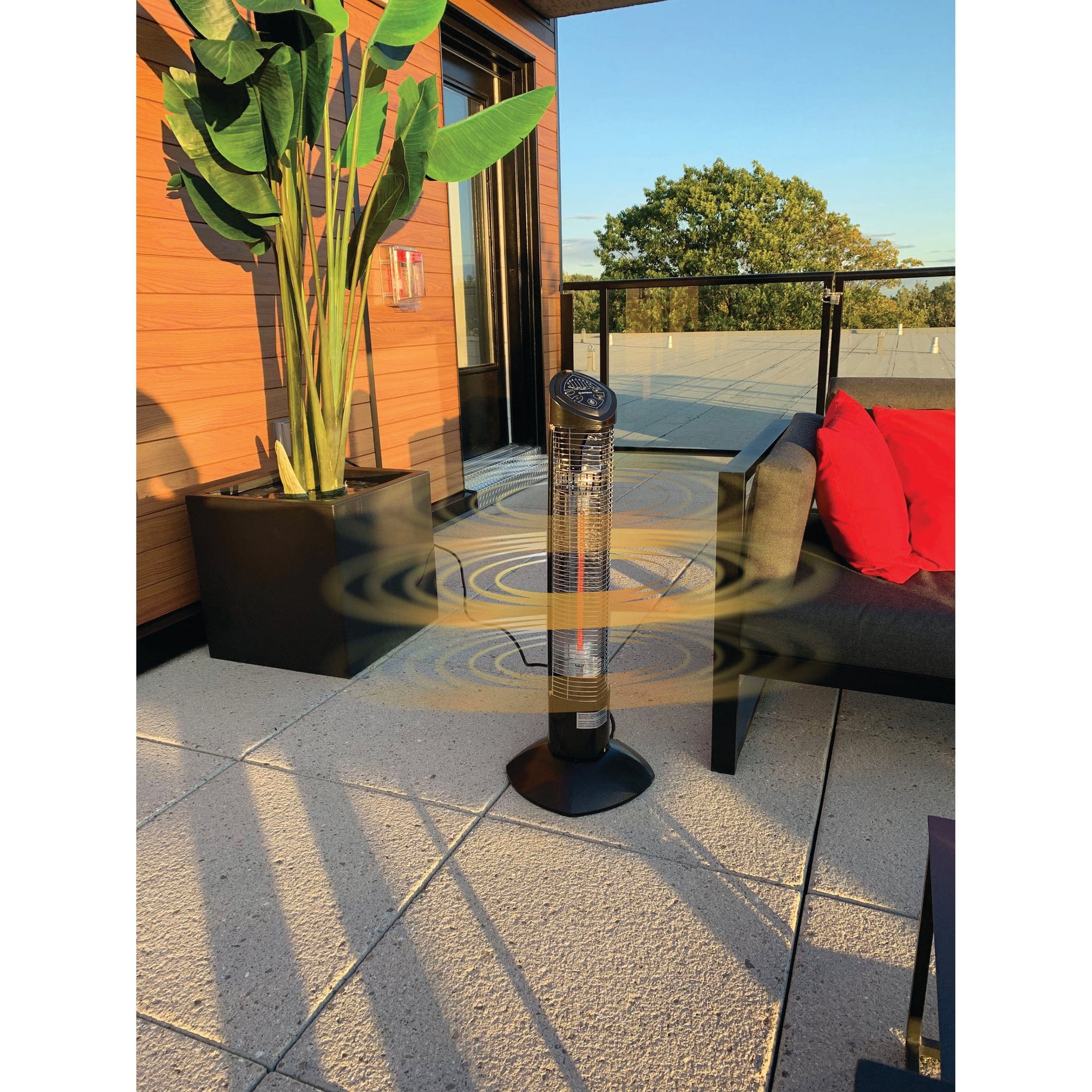 Westinghouse Infrared Electric Outdoor Heater - Freestanding Oscillating With Remote alt 0