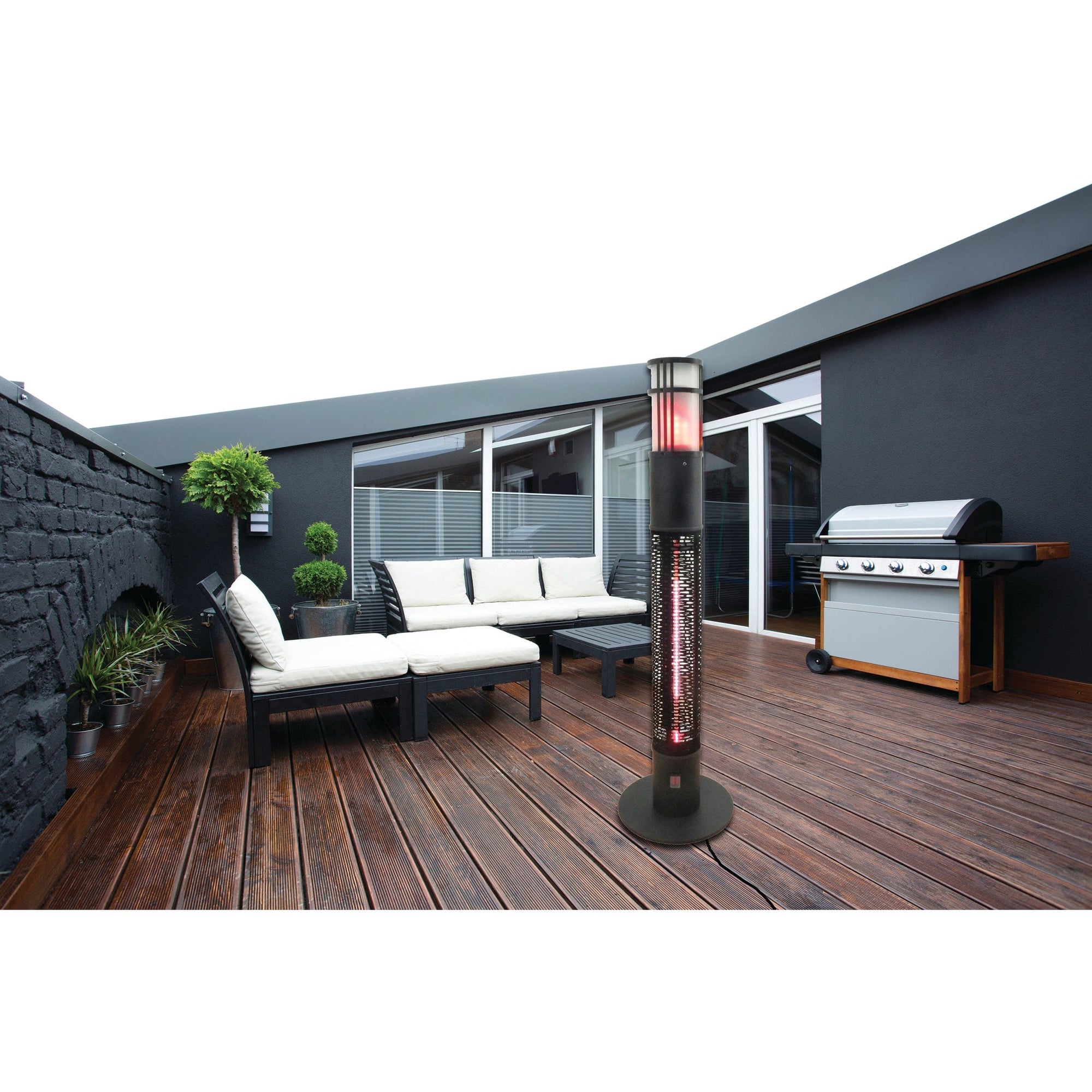 Westinghouse Infrared Electric Outdoor Heater Portable With Gold Tube and Flame alt 0