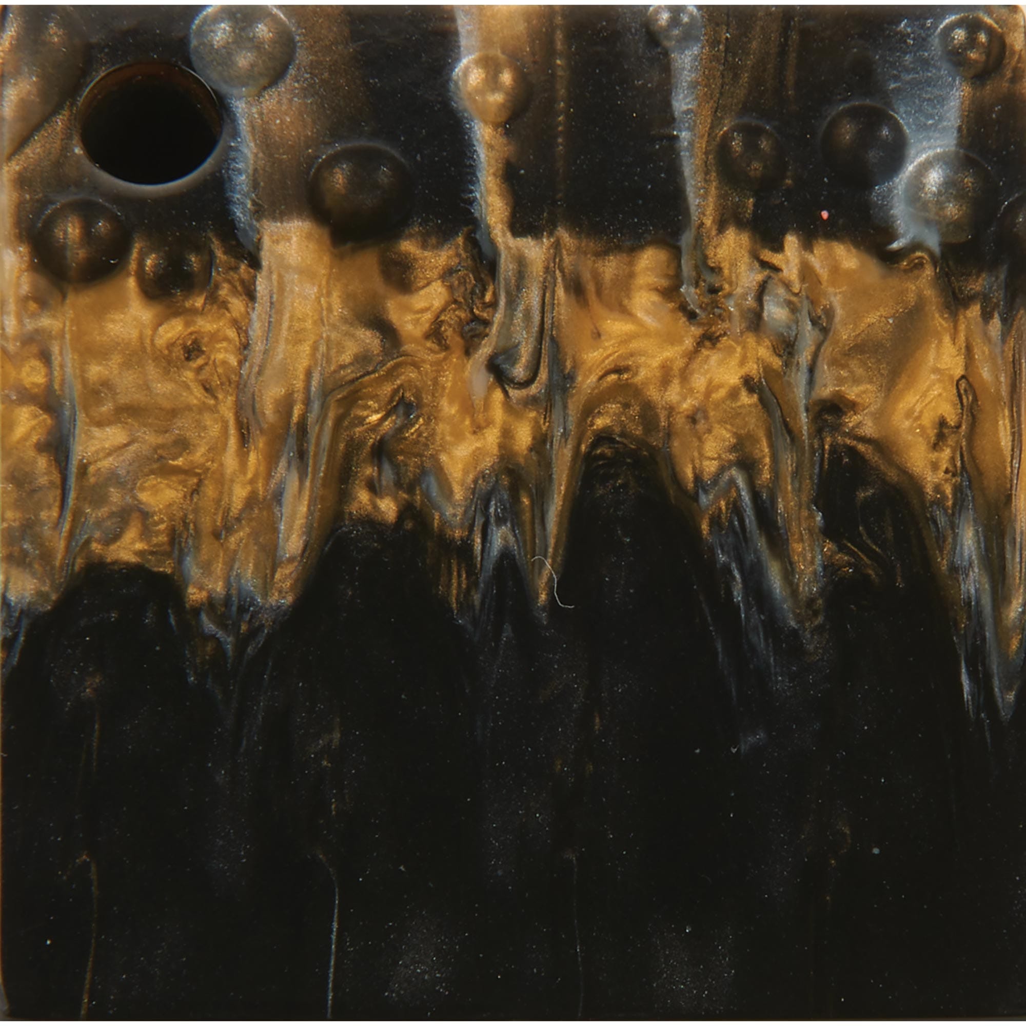 Poly Resin Knife Scales - 3/8" x 2" x 7" - Gold & Silver - Pair alt 0