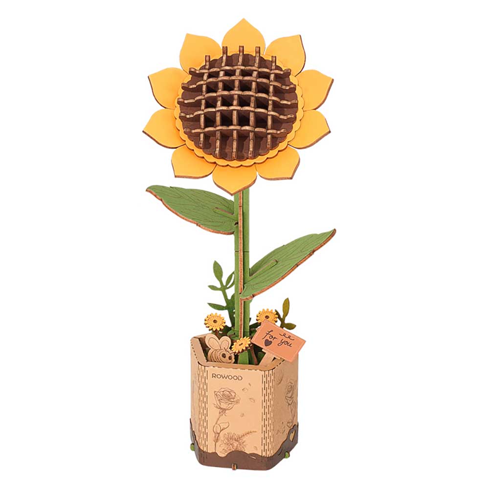 Sunflower 3D Wood Puzzle Kit