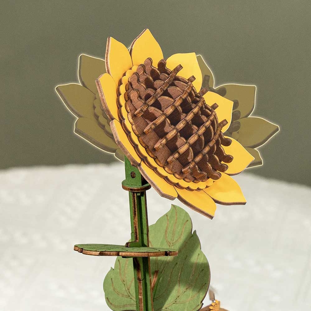 Sunflower 3D Wood Puzzle Kit