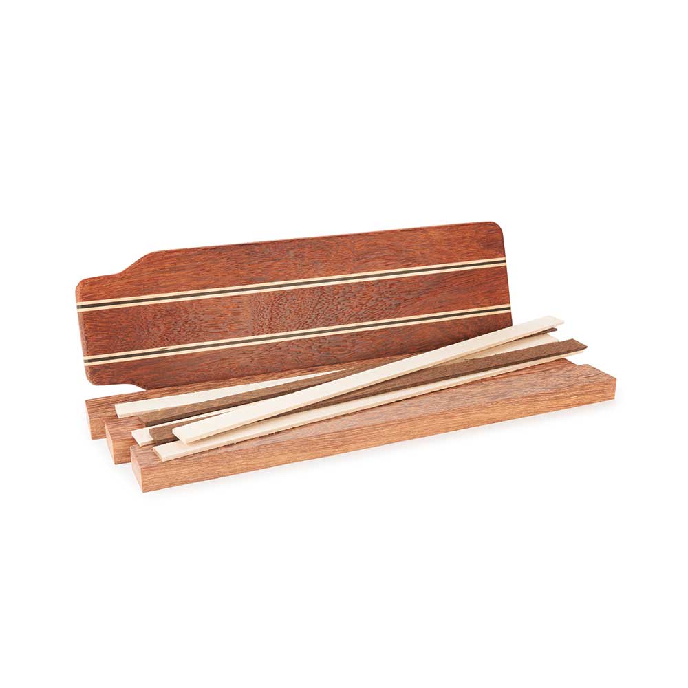 Exotic Cutting Board Kit - 3/4" x 5" x 16" - Andira, Hard Maple & Wenge alt 0