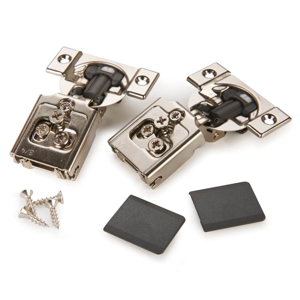 Premium Compact Clip - 3/4" Overlay Face Frame Hinge with Blumotion - Pair